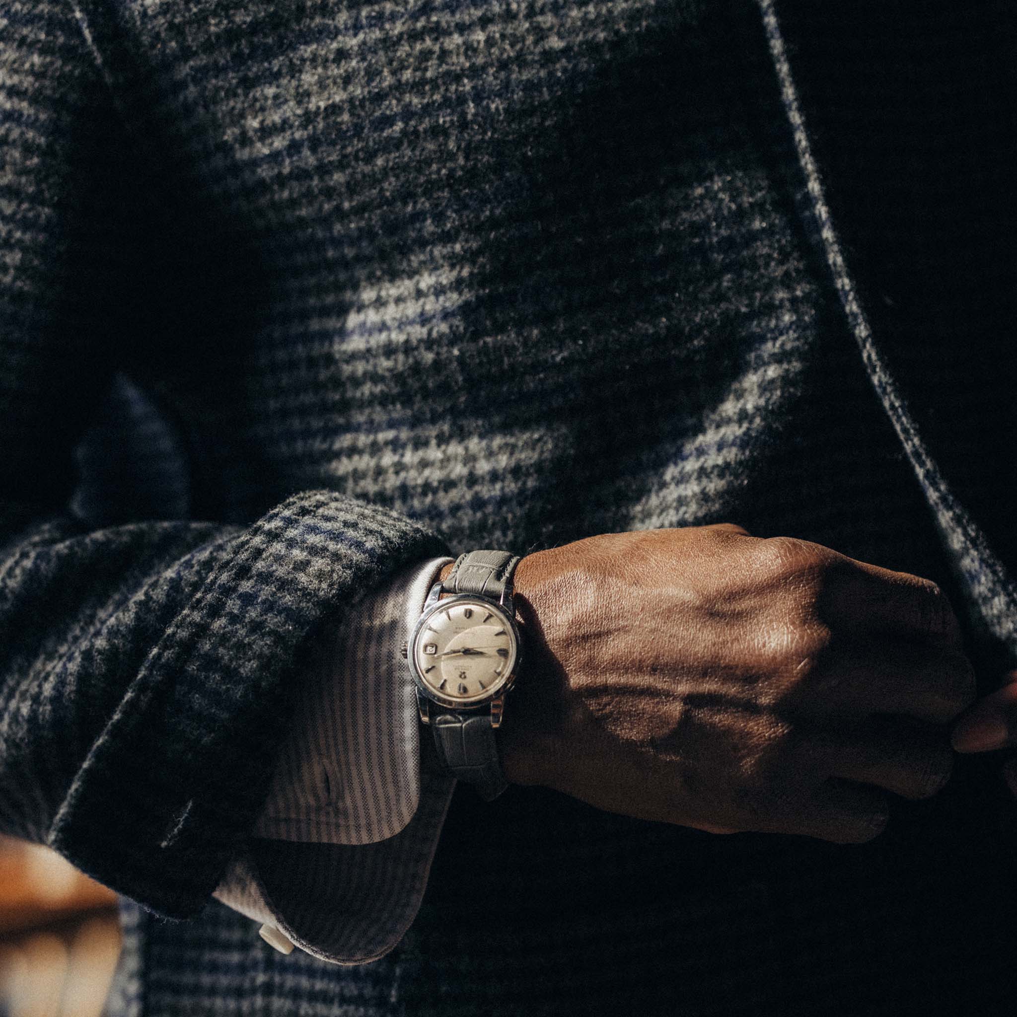 The Ojai Jacket in Ash Guncheck Wool - Image 4