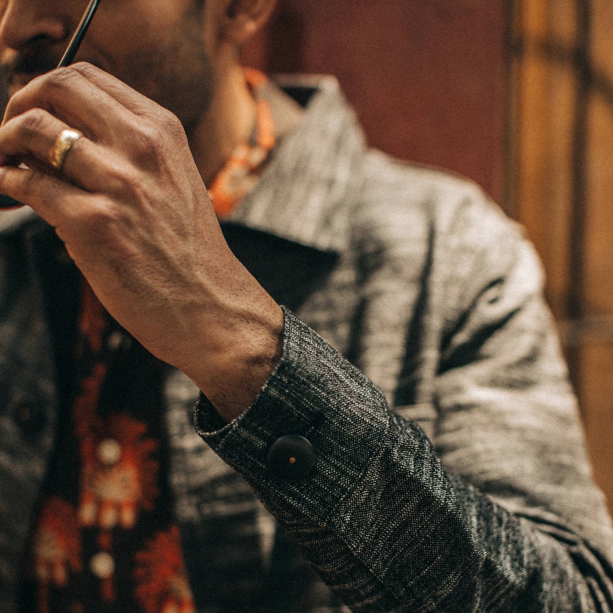 The Ojai Jacket in Black Cross Dye - Image 5