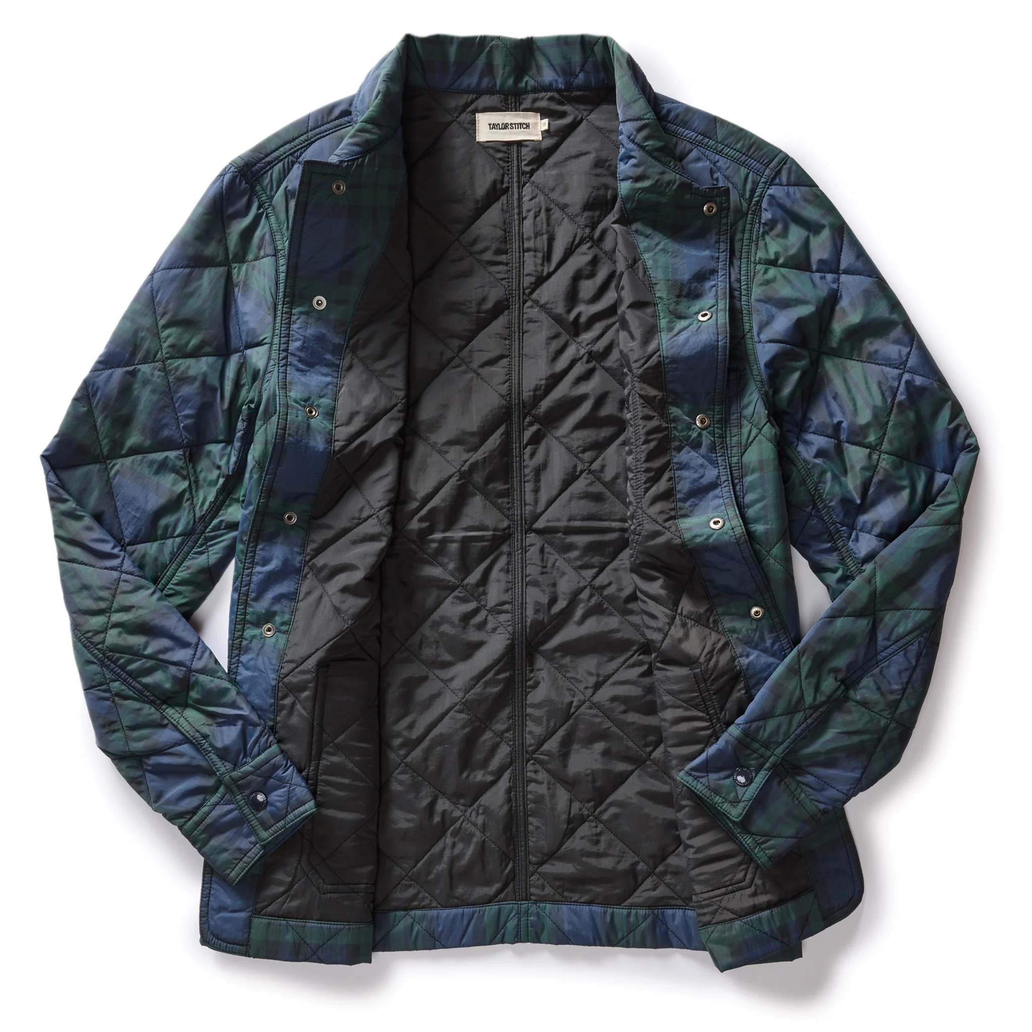 The Ojai Jacket in Blackwatch Plaid Diamond Quilt - Image 7
