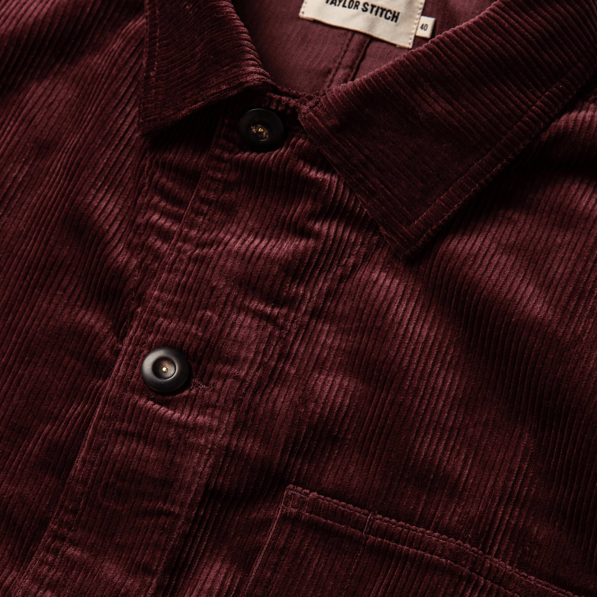 The Ojai Jacket in Burgundy Cord - Image 6