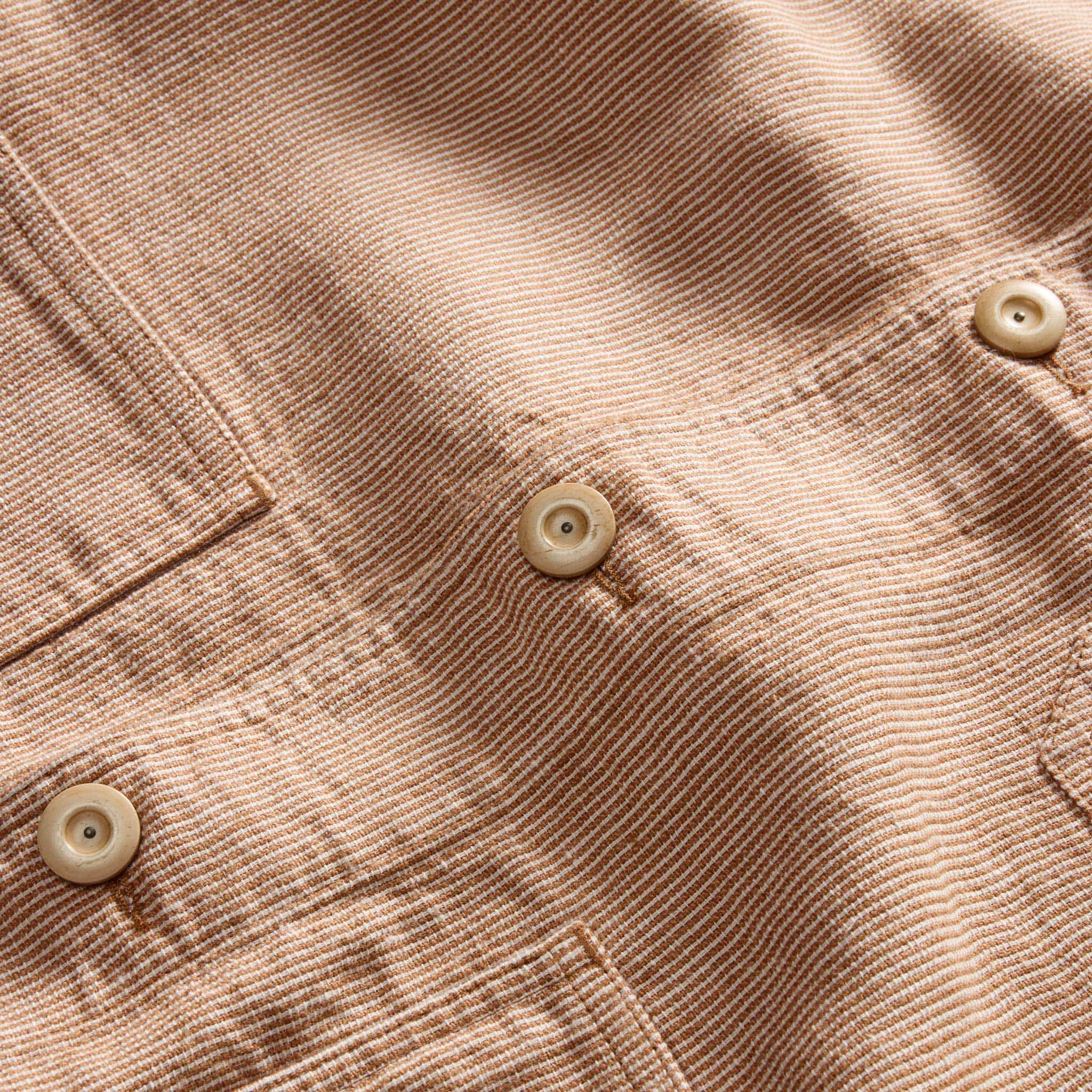 The Ojai Jacket in Chili Stripe Linen - Image 8