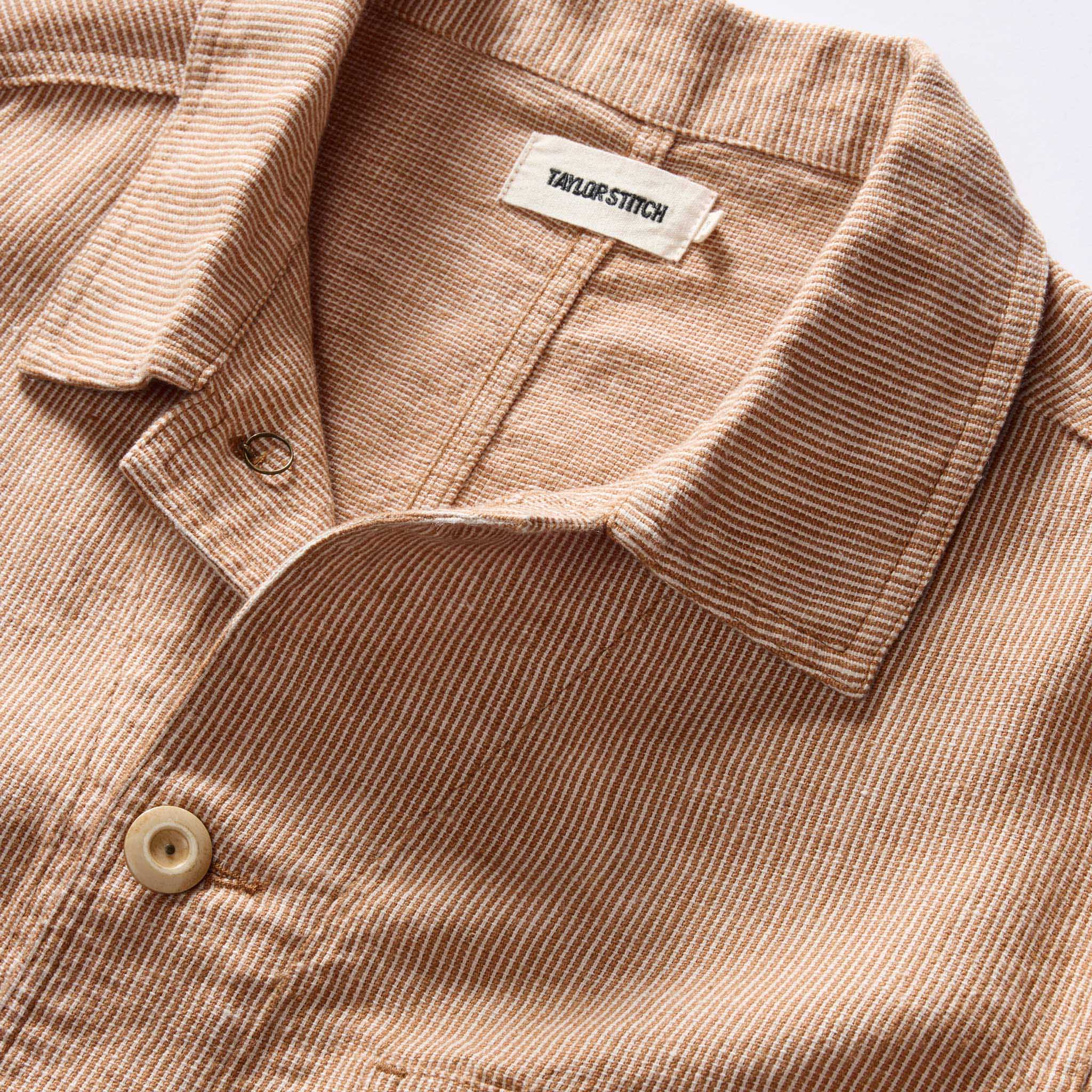 The Ojai Jacket in Chili Stripe Linen - Image 9
