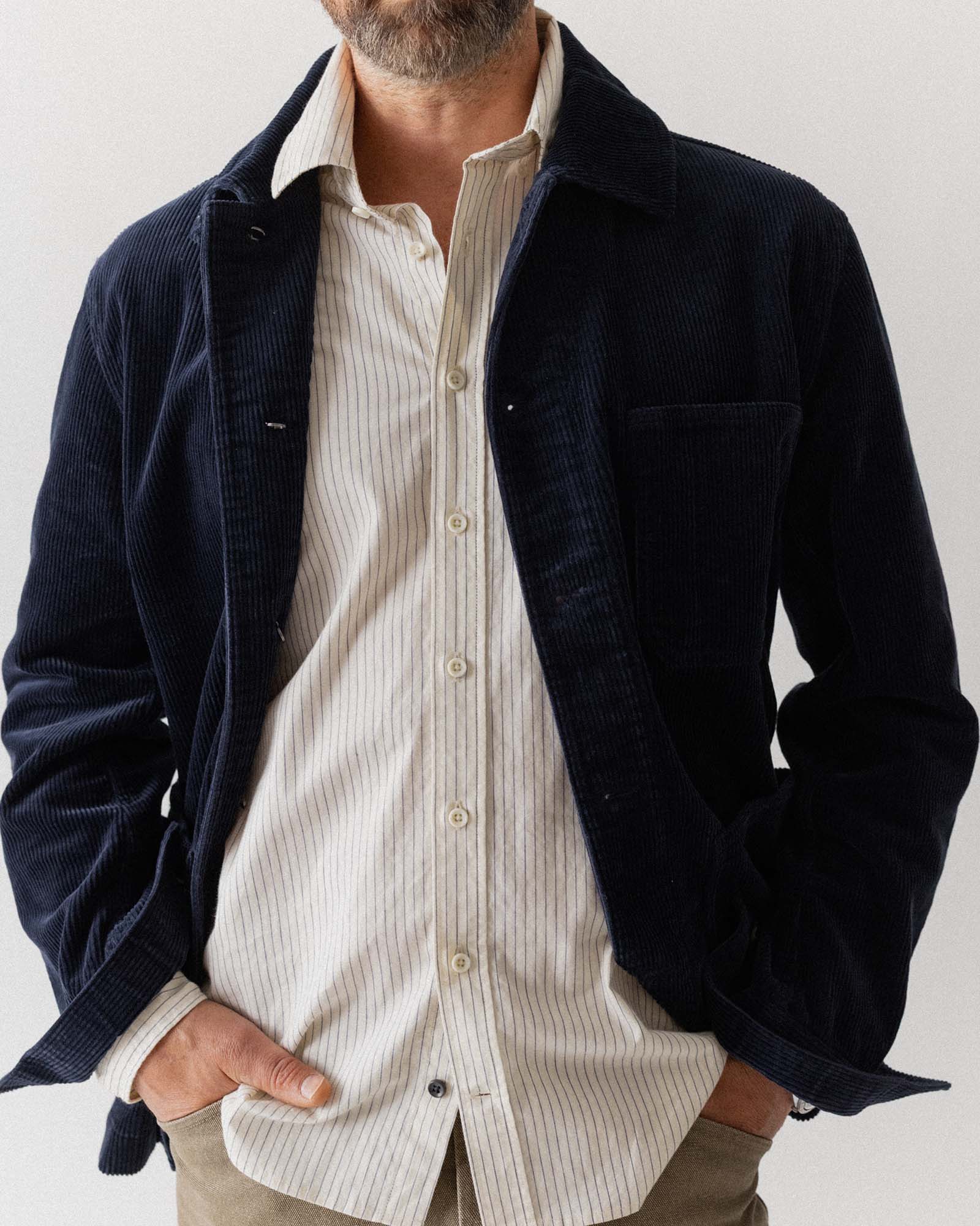 The Ojai Jacket in Dark Navy Corduroy - Image 4