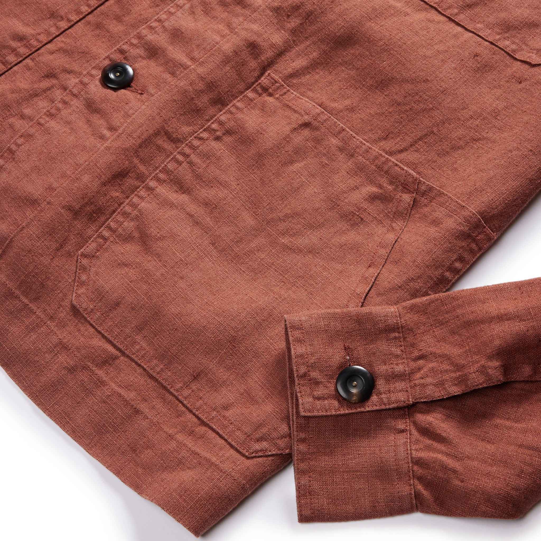 The Embroidered Ojai Jacket in Dried Guajillo Hemp - Image 7