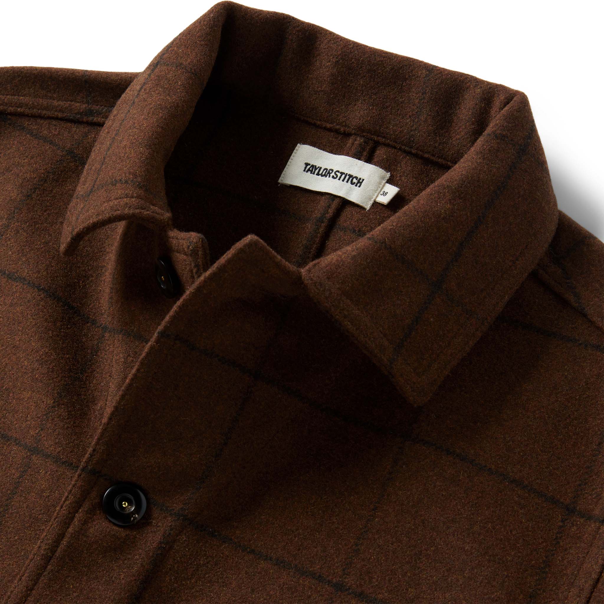 The Ojai Jacket in Ginger Check Wool - Image 6