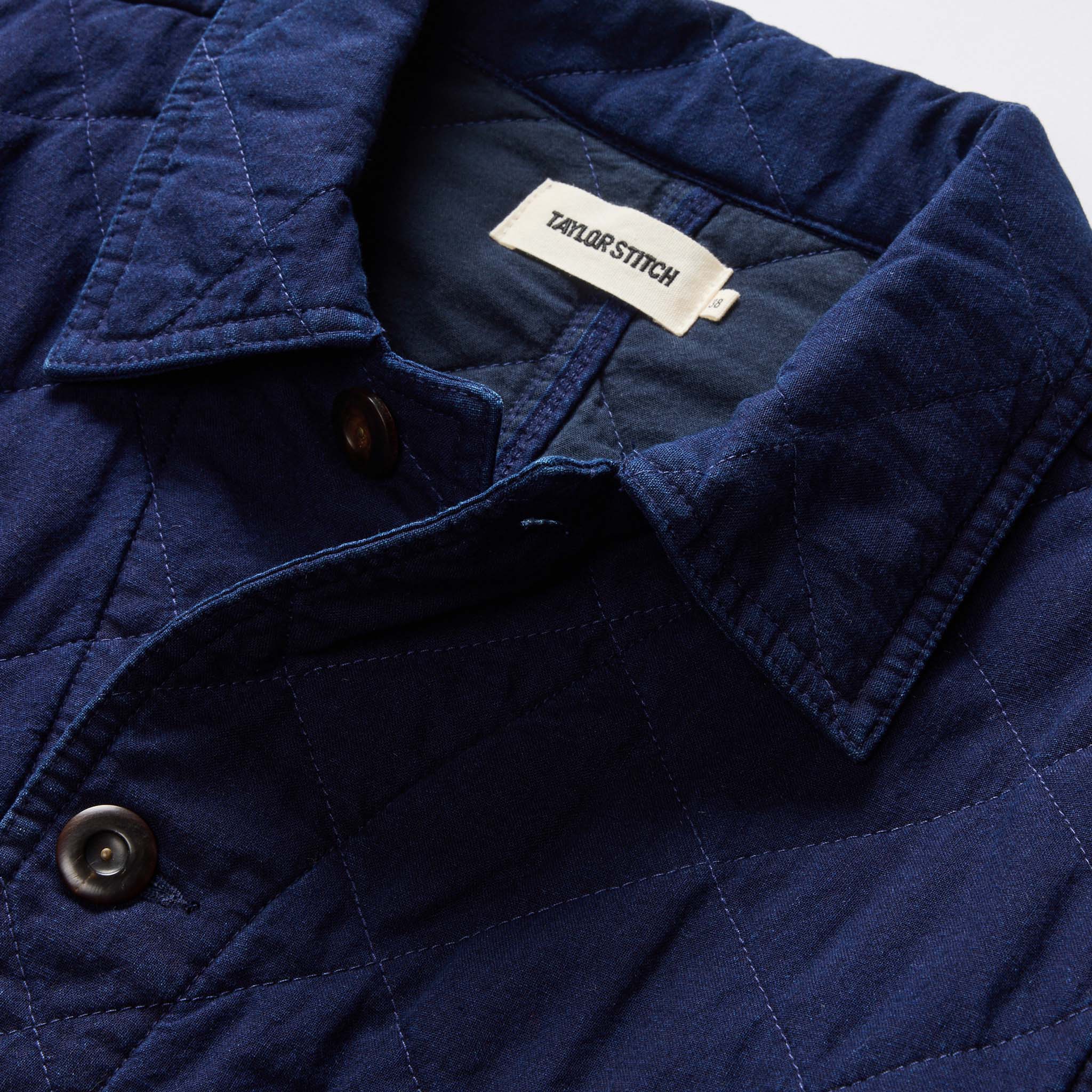 The Ojai Jacket in Indigo Diamond Quilt - Image 8