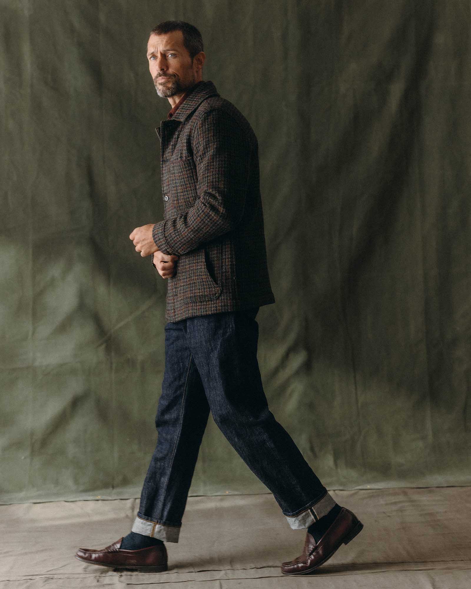 The Ojai Jacket in Marsh Guncheck Harris Tweed Wool - Image 3