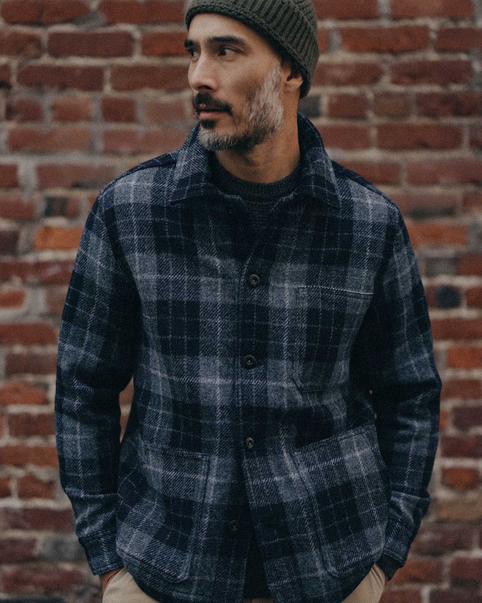 The Ojai Jacket in Midnight Tartan Harris Tweed Wool - Image 2