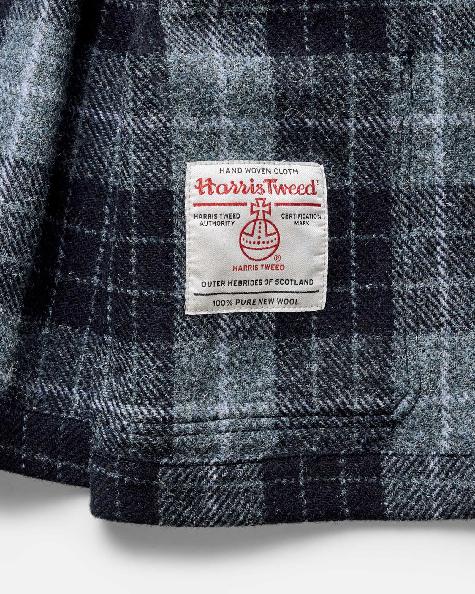 The Ojai Jacket in Midnight Tartan Harris Tweed Wool - Image 7