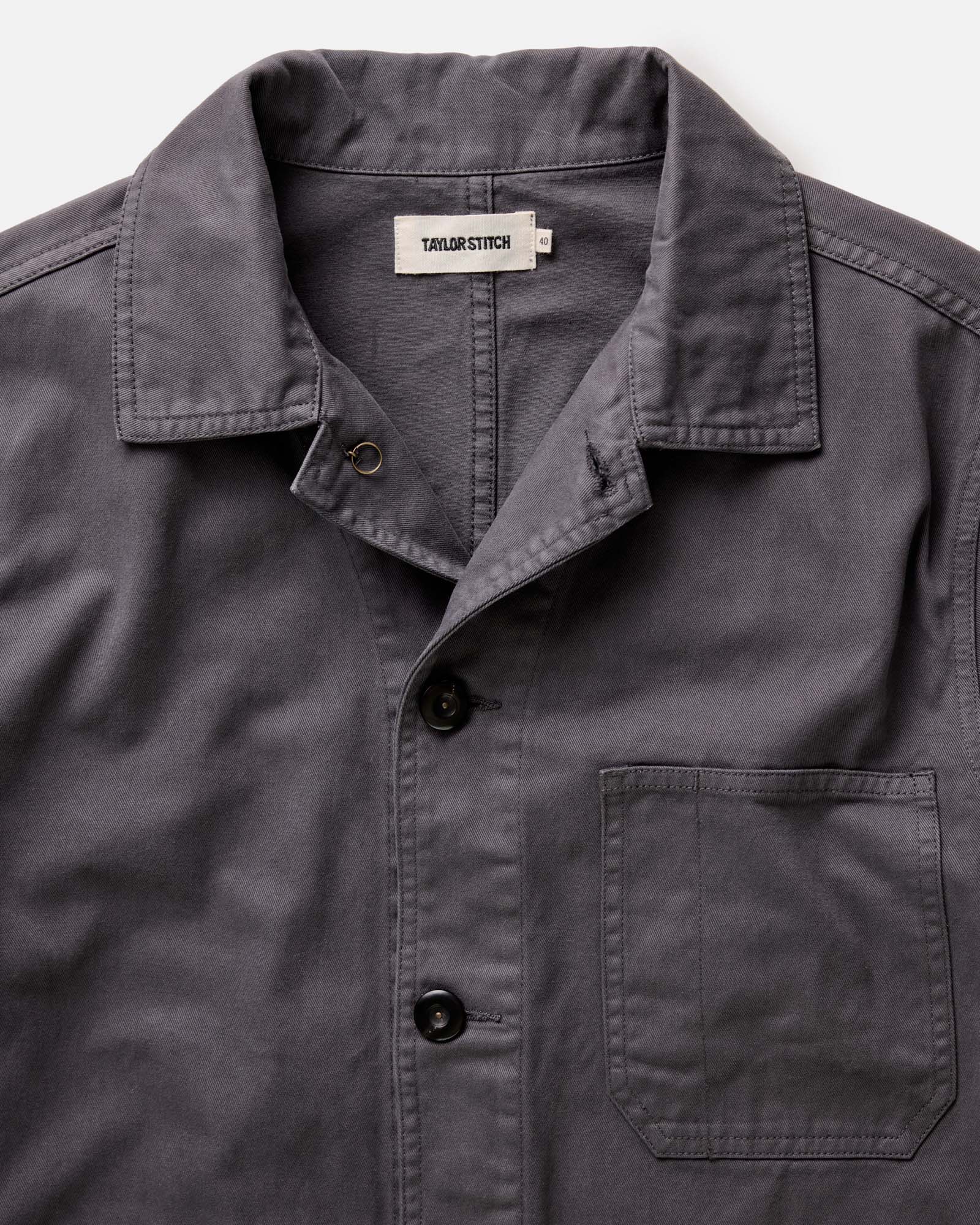 The Ojai Jacket in Organic Charcoal Foundation Twill - Image 5