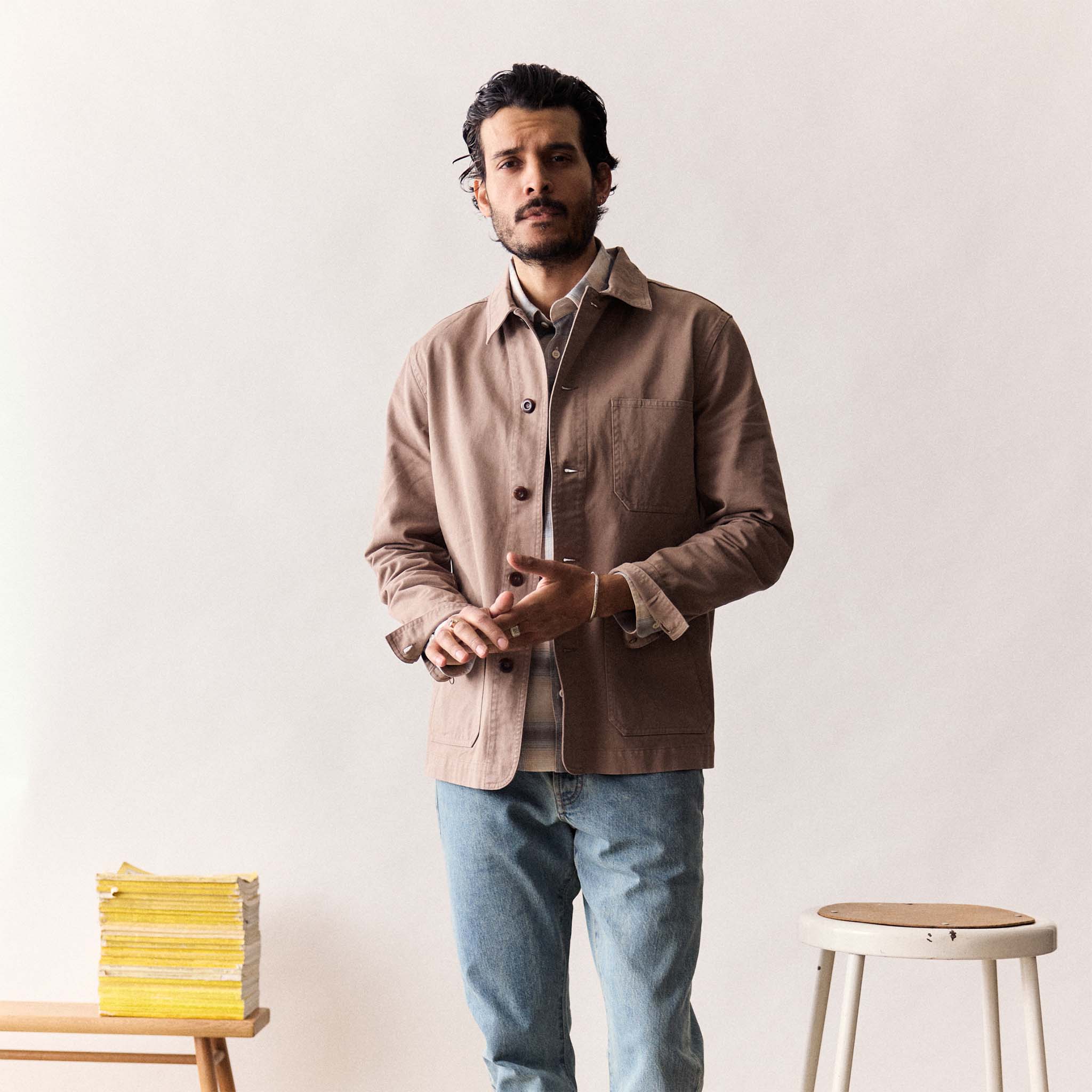 The Ojai Jacket in Organic Dried Earth Foundation Twill - Image 2