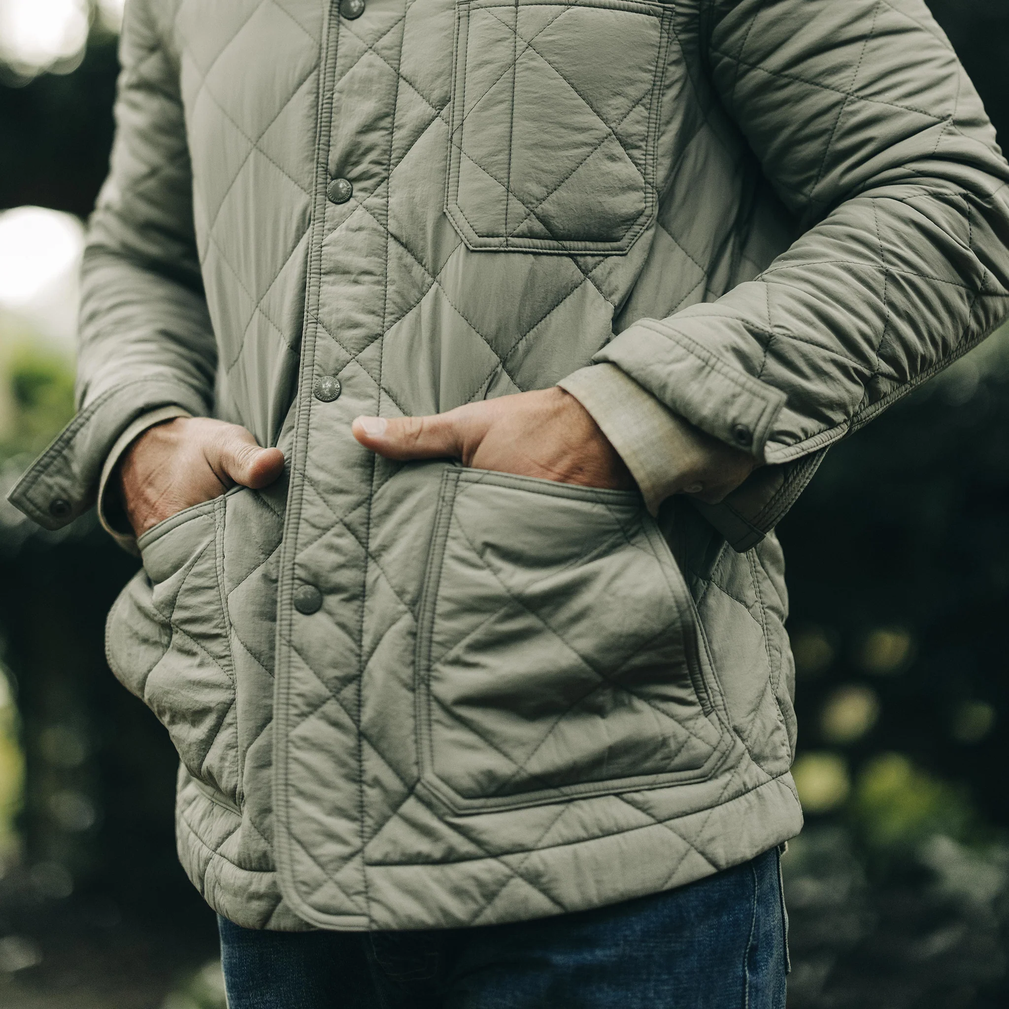 The Ojai Jacket in Sagebrush Diamond Quilt - Image 3