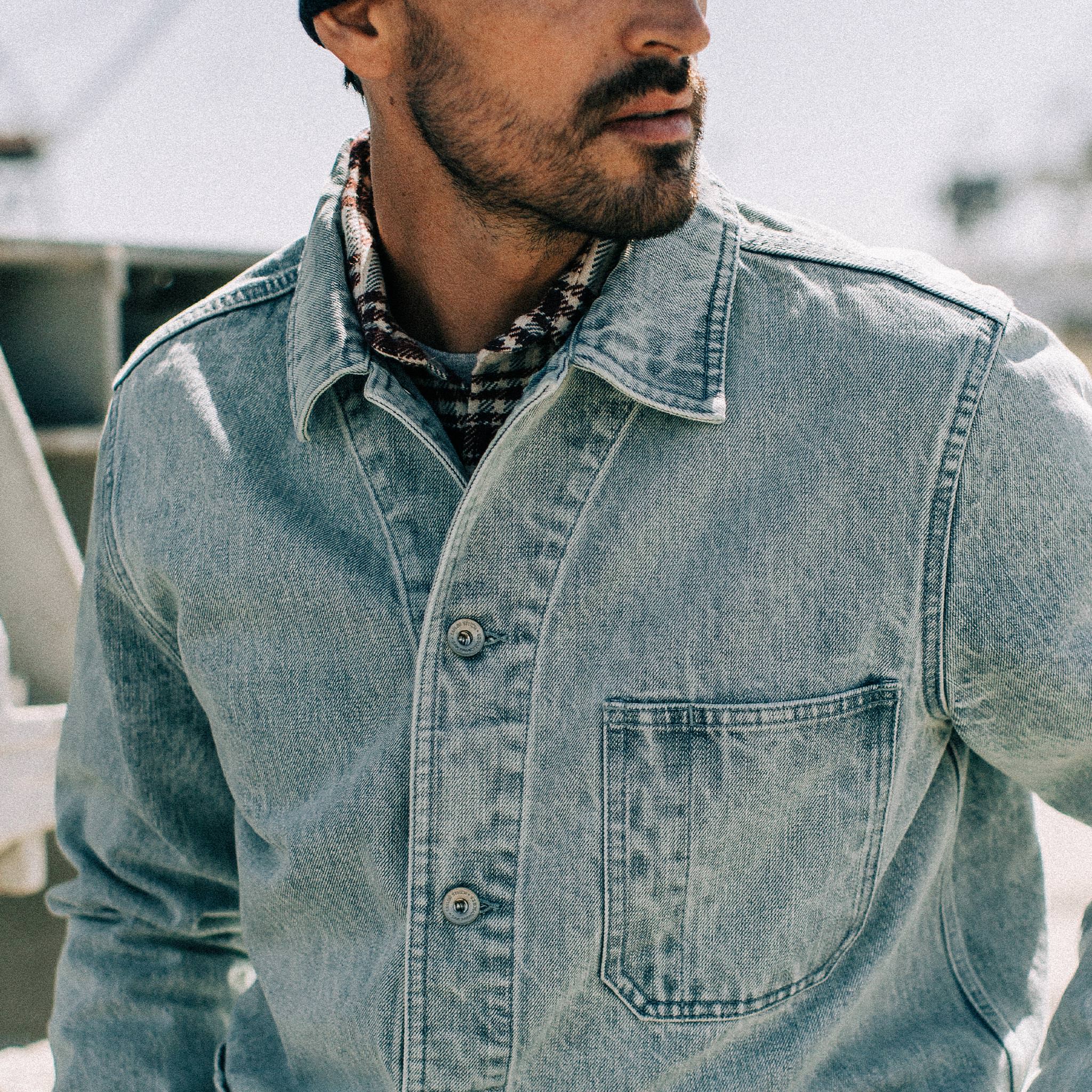 The Ojai Jacket in Washed Denim - Image 3
