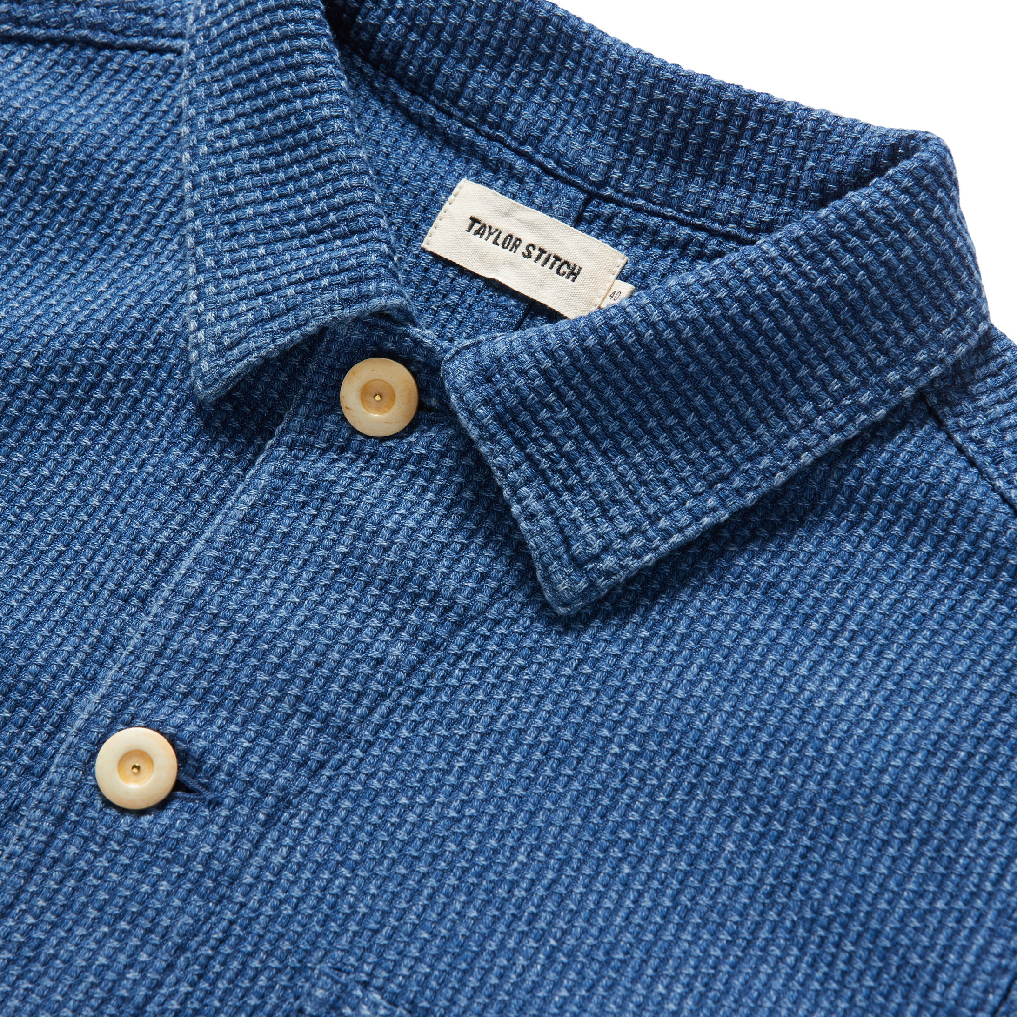 The Ojai Jacket in Washed Indigo Sashiko - Image 6