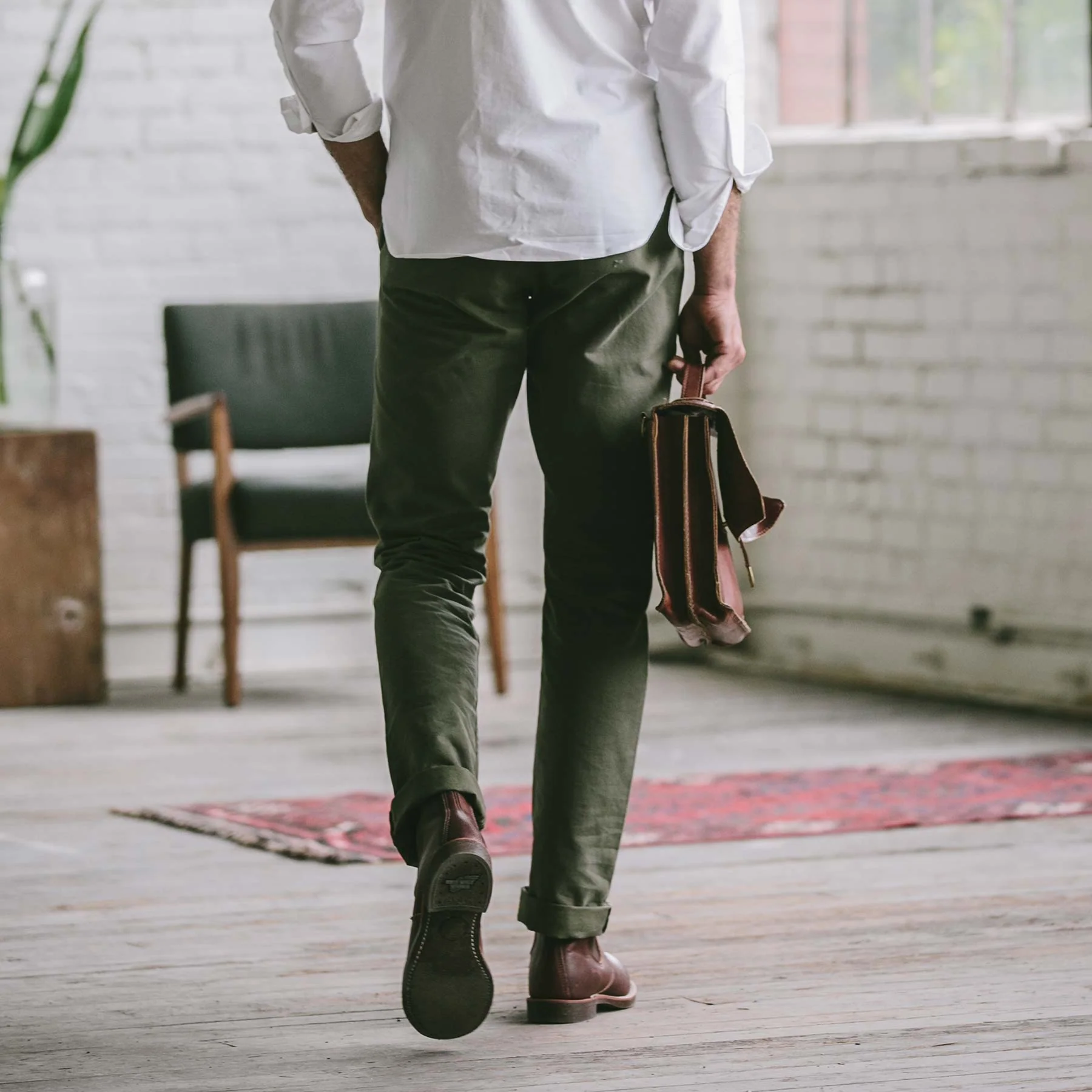 The Democratic Chino in Olive - Image 5