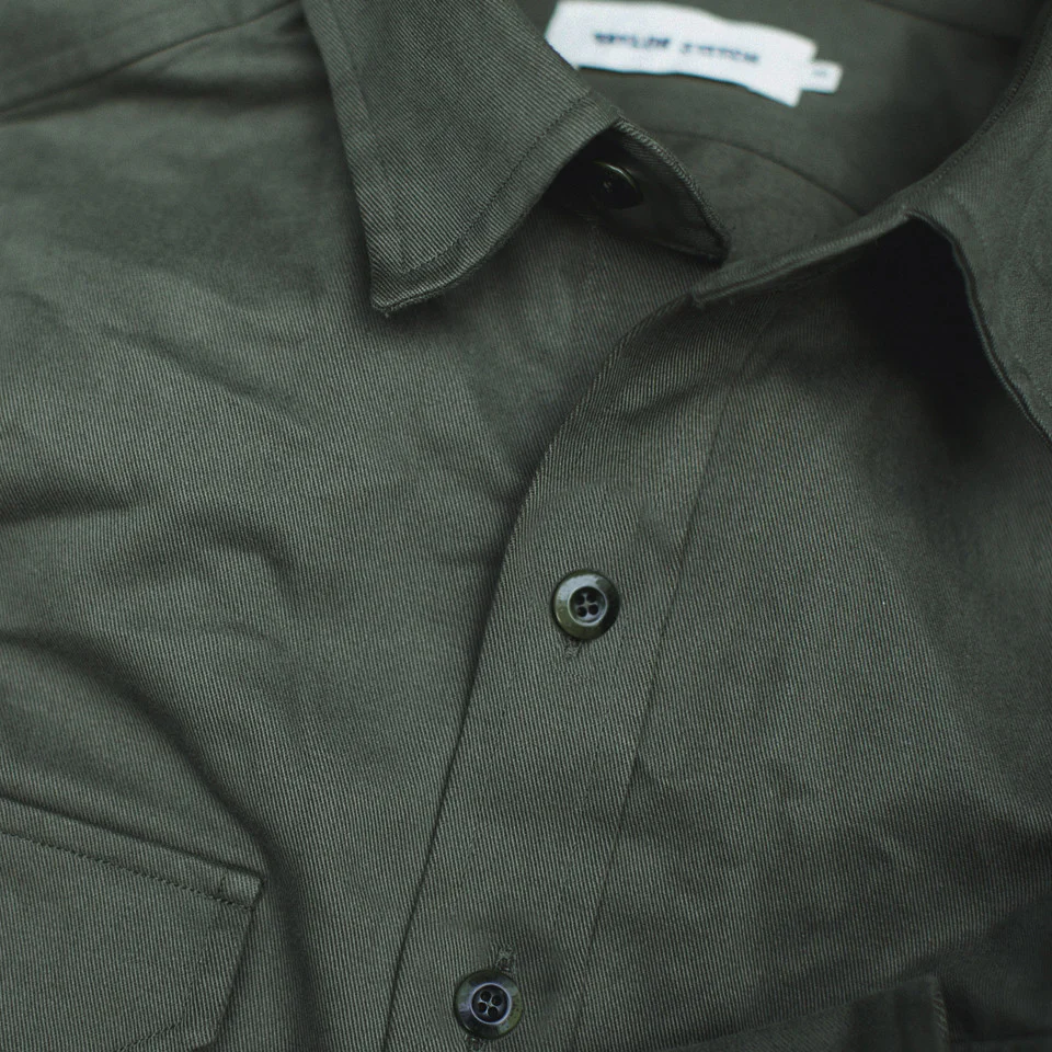 Olive Twill Highlands Shirt - Image 6
