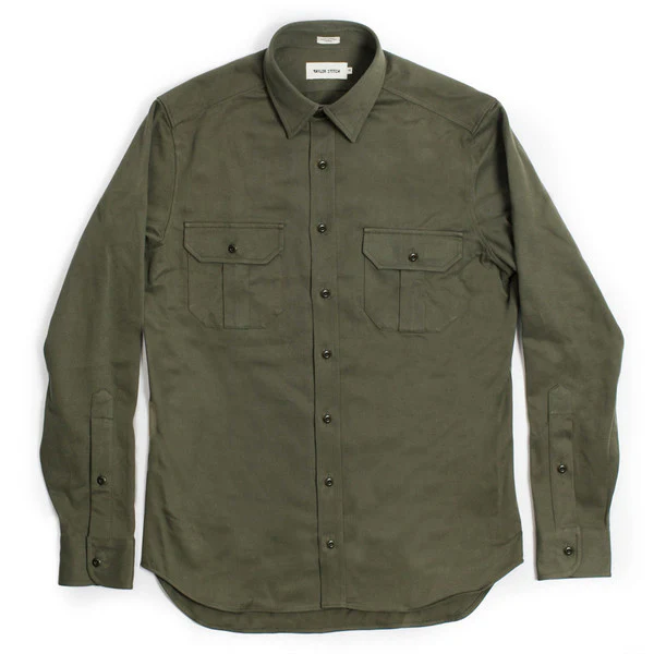 Olive Twill Highlands Shirt - Image 7