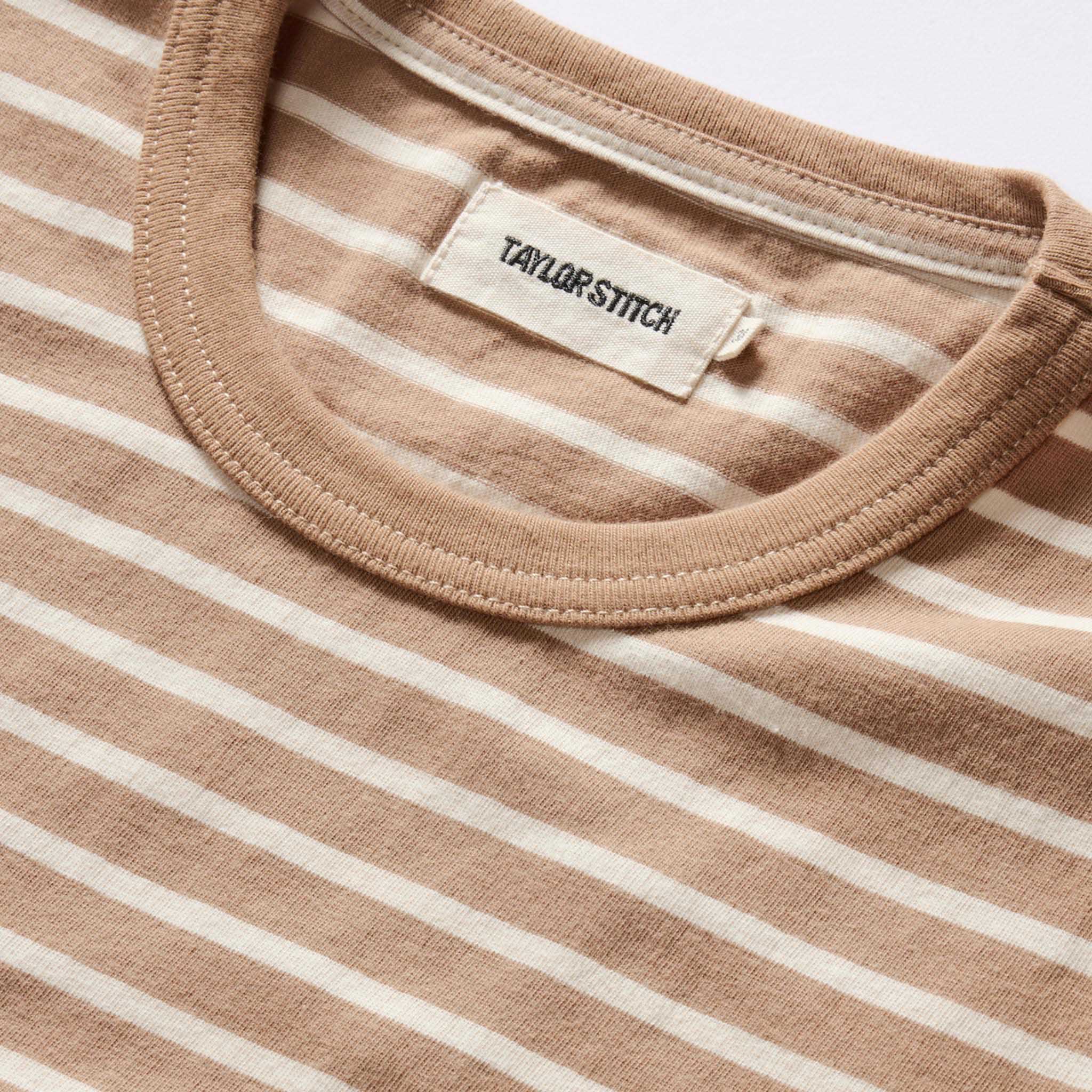 The Organic Cotton Long Sleeve Tee in Churro Stripe - Image 7