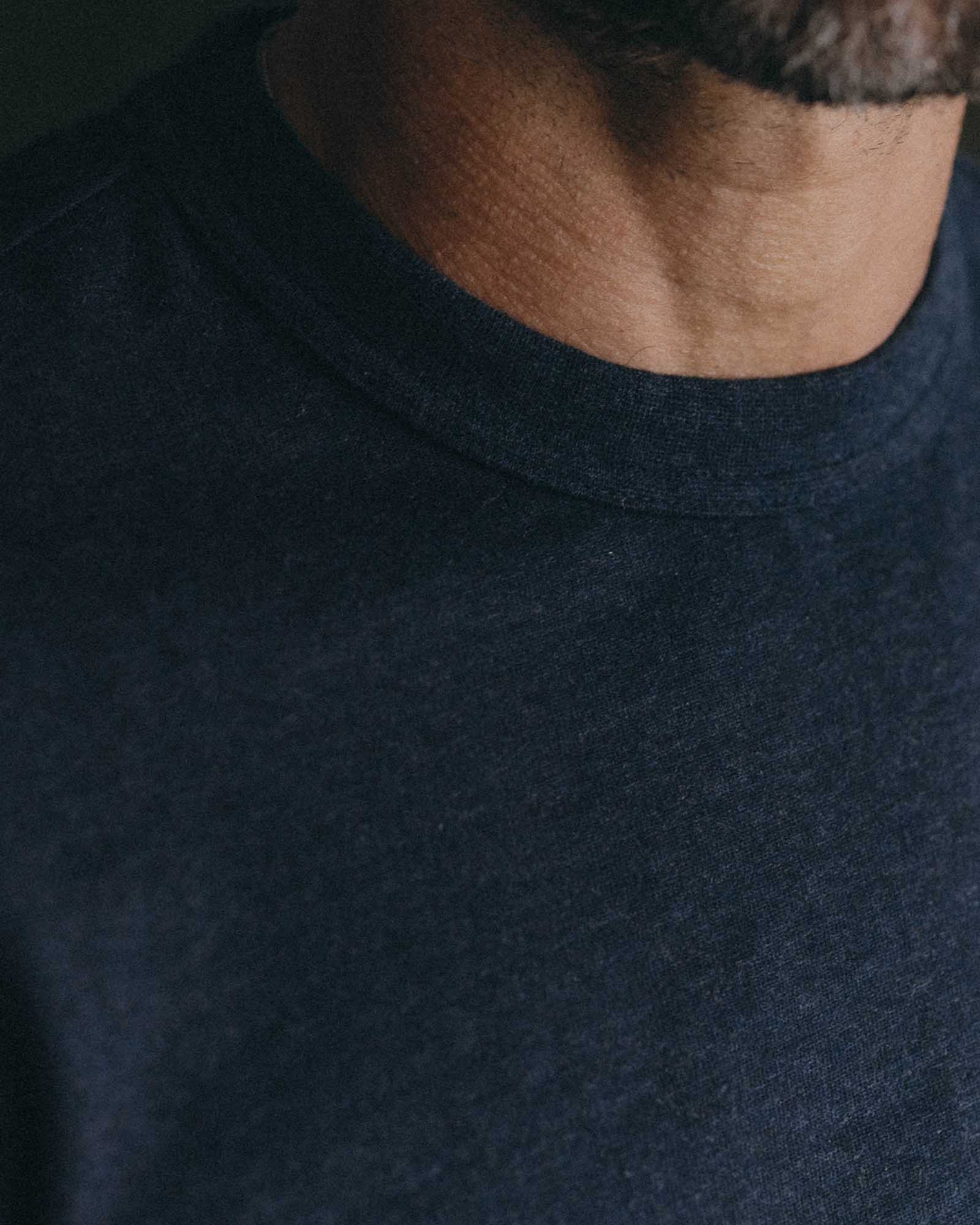 The Organic Cotton Shop Tee in Navy Twist - Image 3