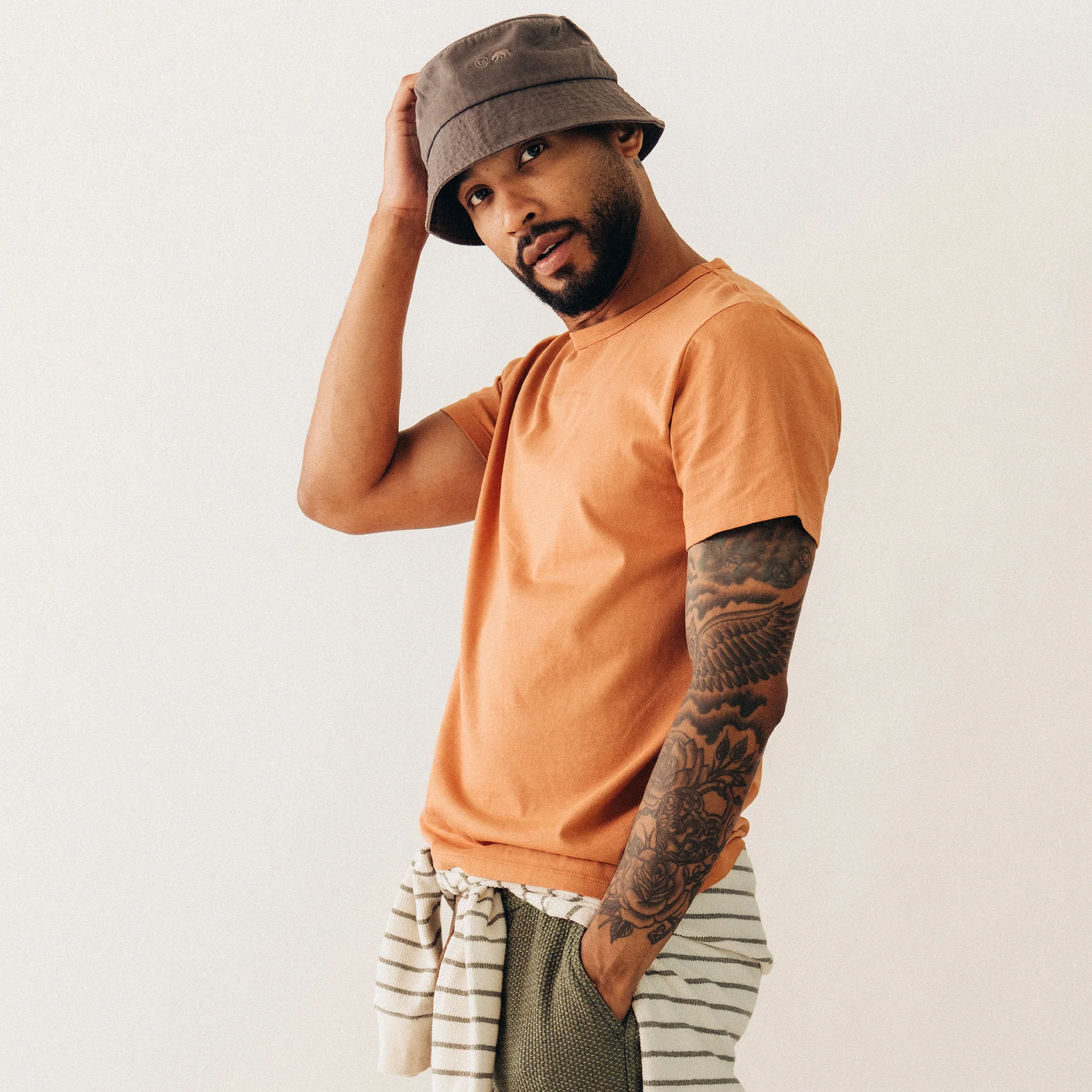 The Organic Cotton Tee in Adobe - Image 2