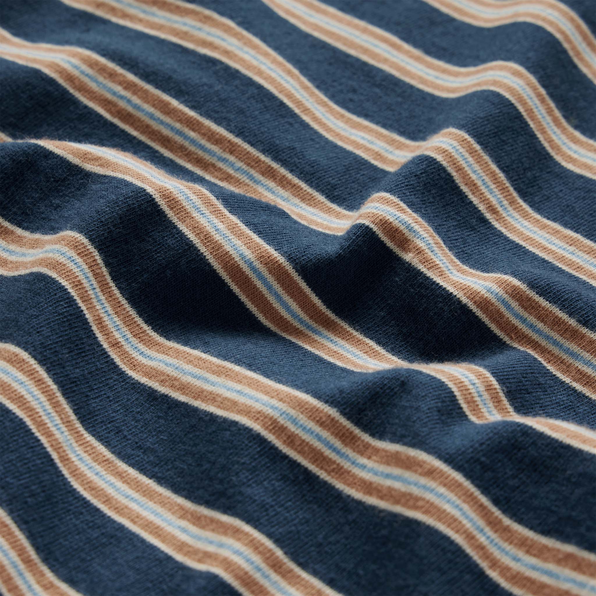 The Organic Cotton Tee in Deep Sea Stripe - Image 7