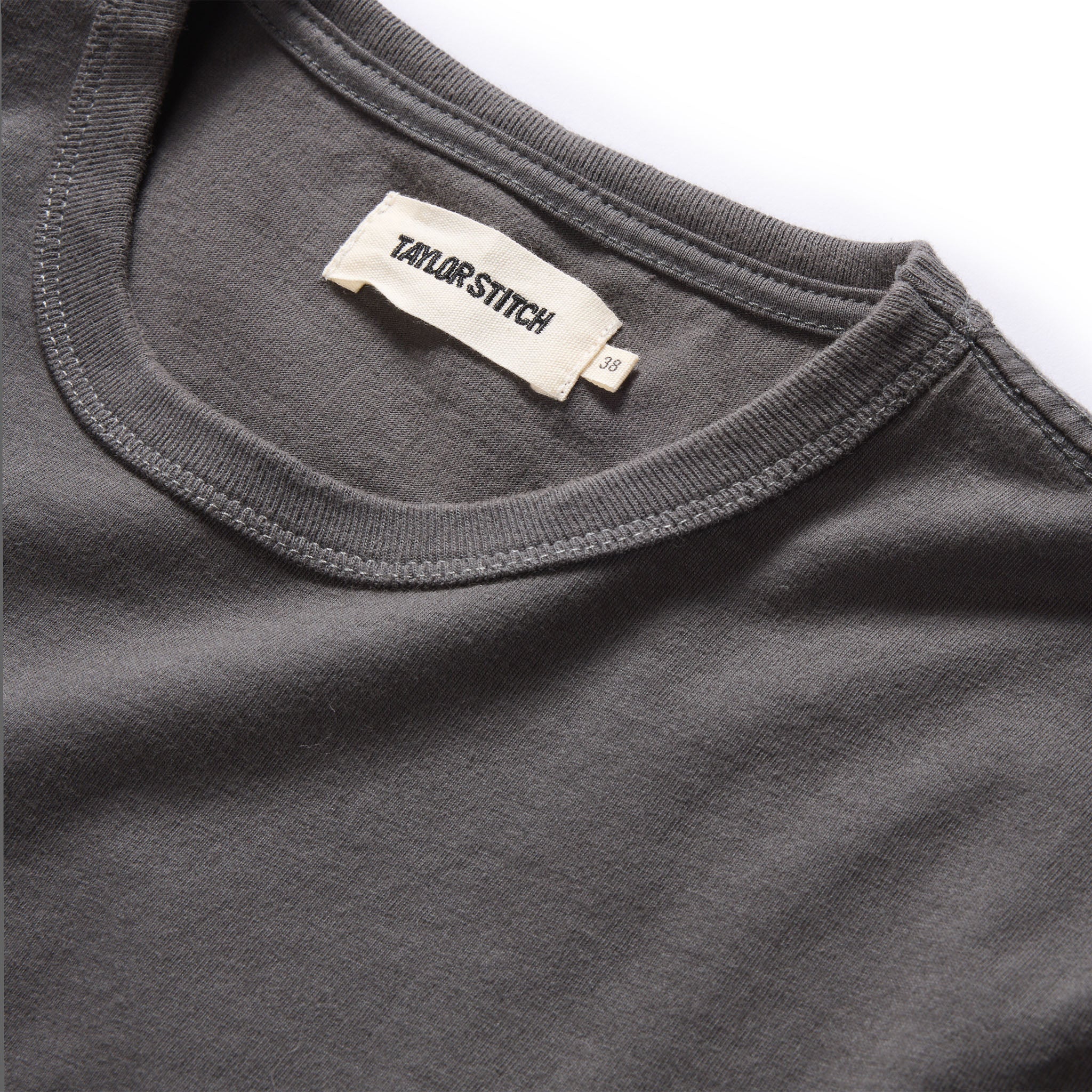 The Organic Cotton Tee in Faded Black - Image 6