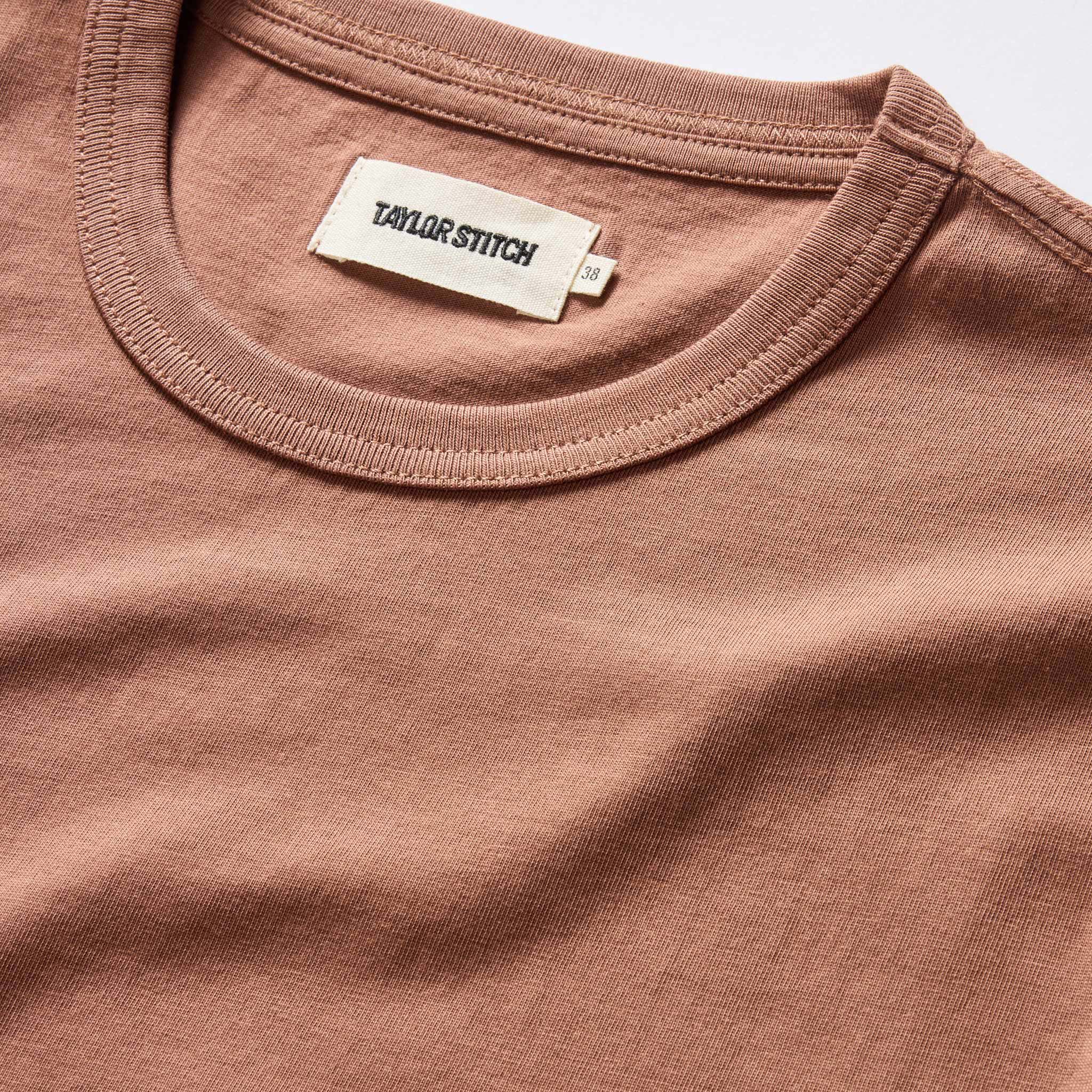 The Organic Cotton Tee in Faded Brick - Image 4