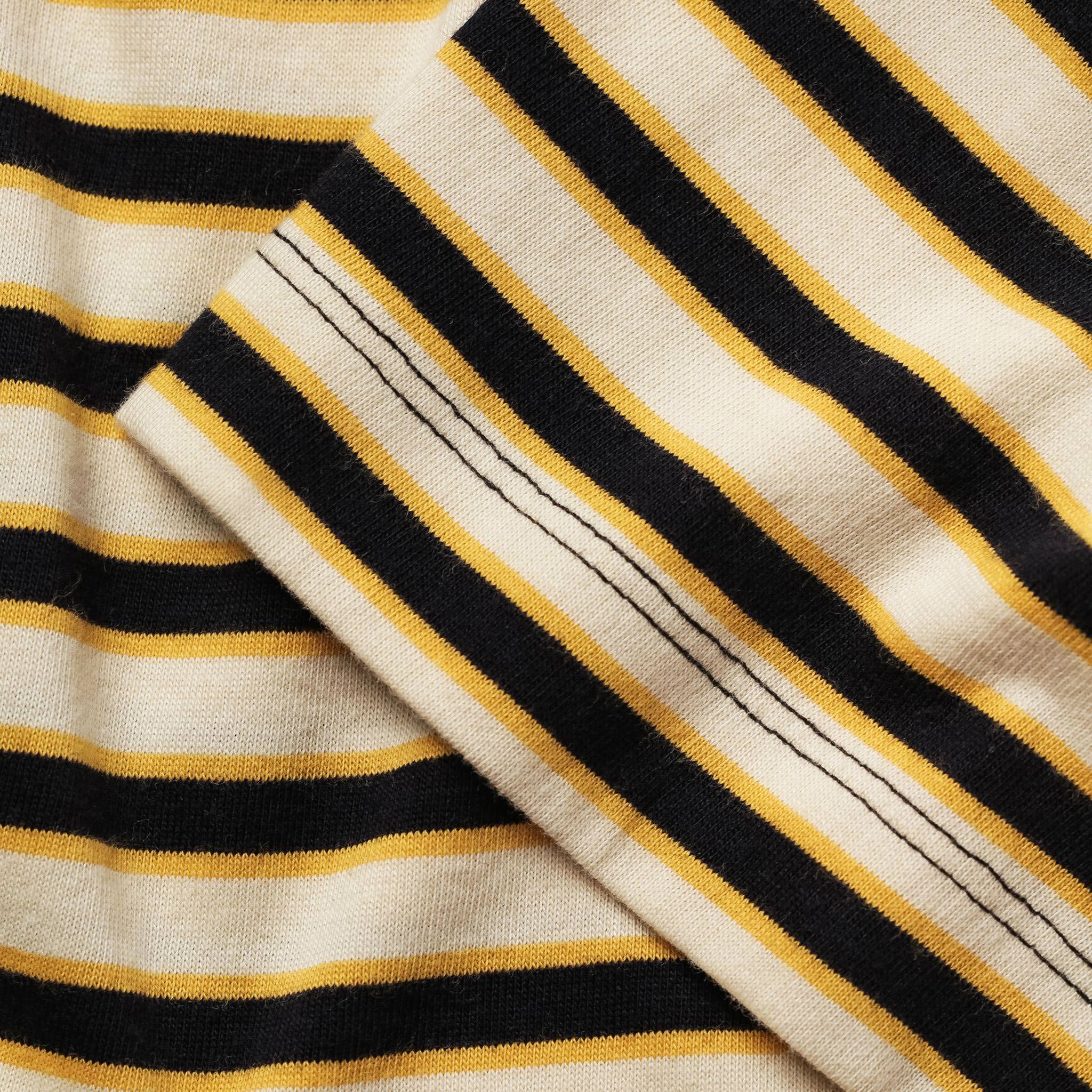 The Organic Cotton Tee in Gold Stripe - Image 5