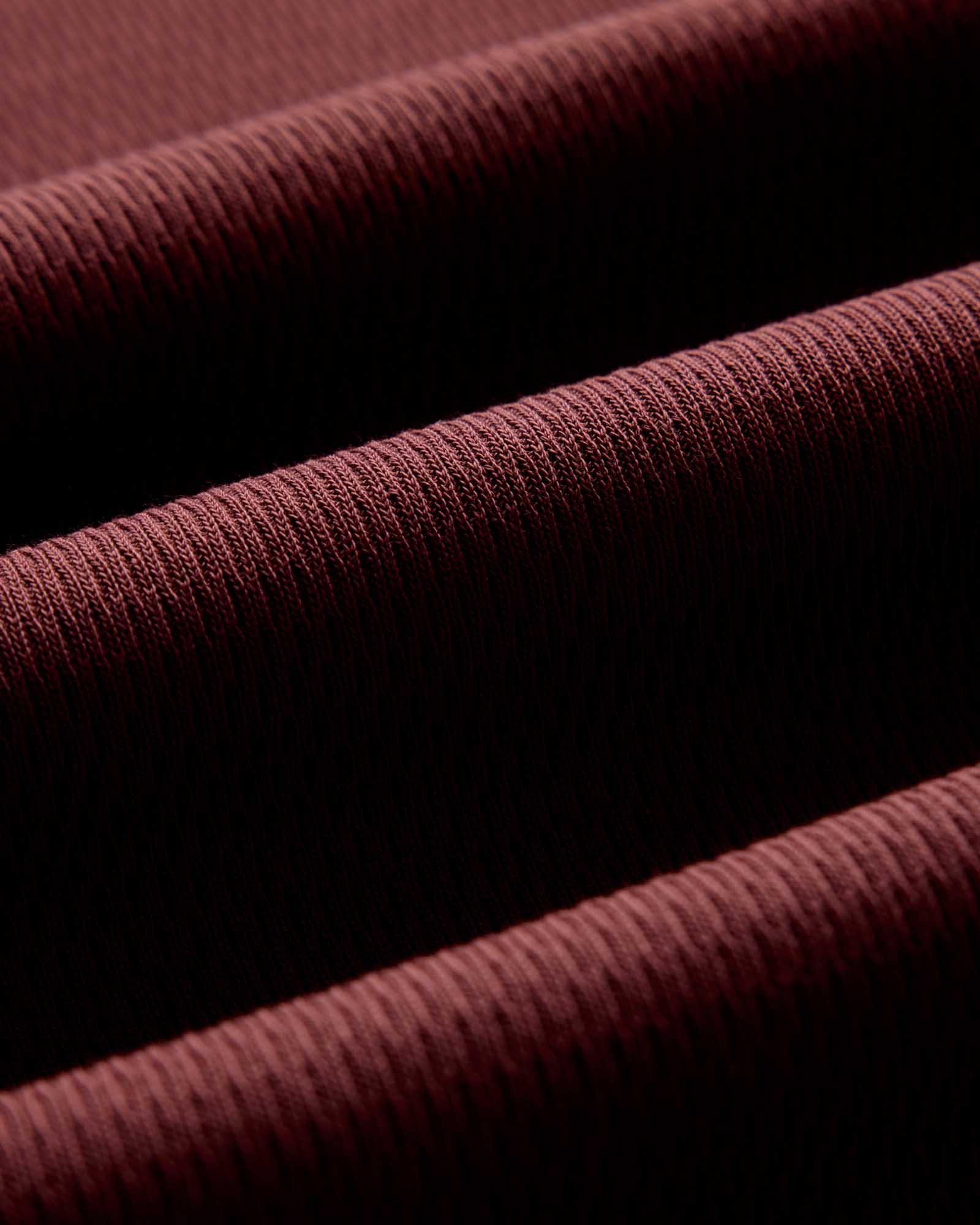 The Organic Cotton Crew in Burgundy Waffle - Image 6