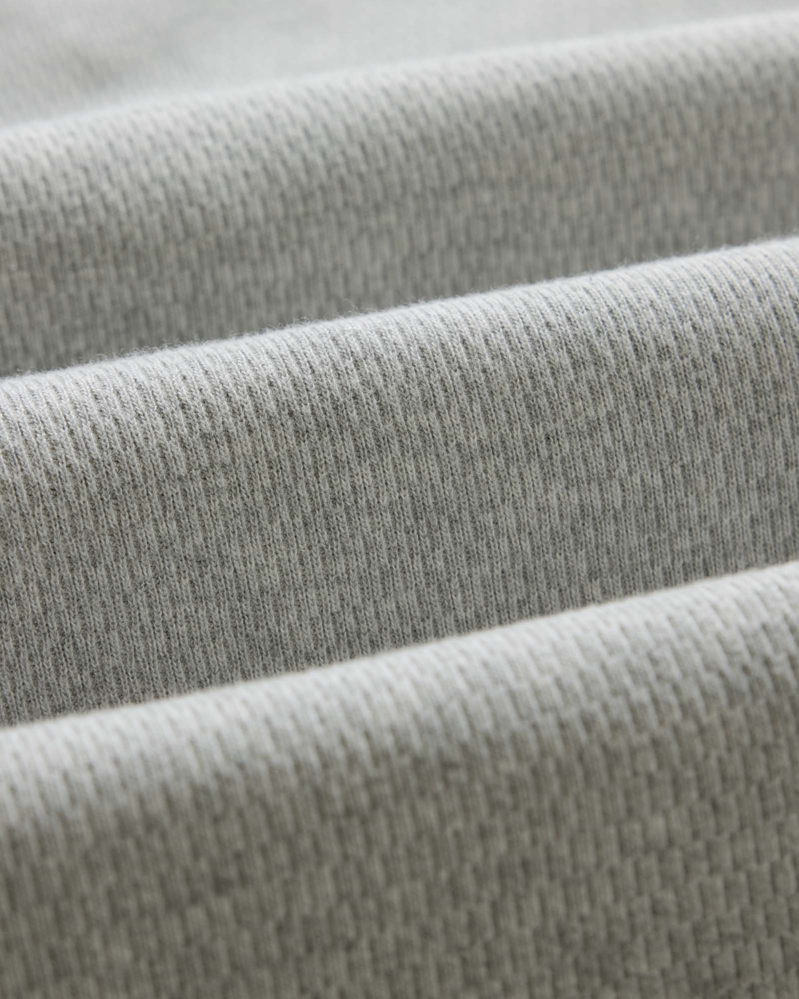 The Organic Cotton Crew in Heather Grey Waffle - Image 7