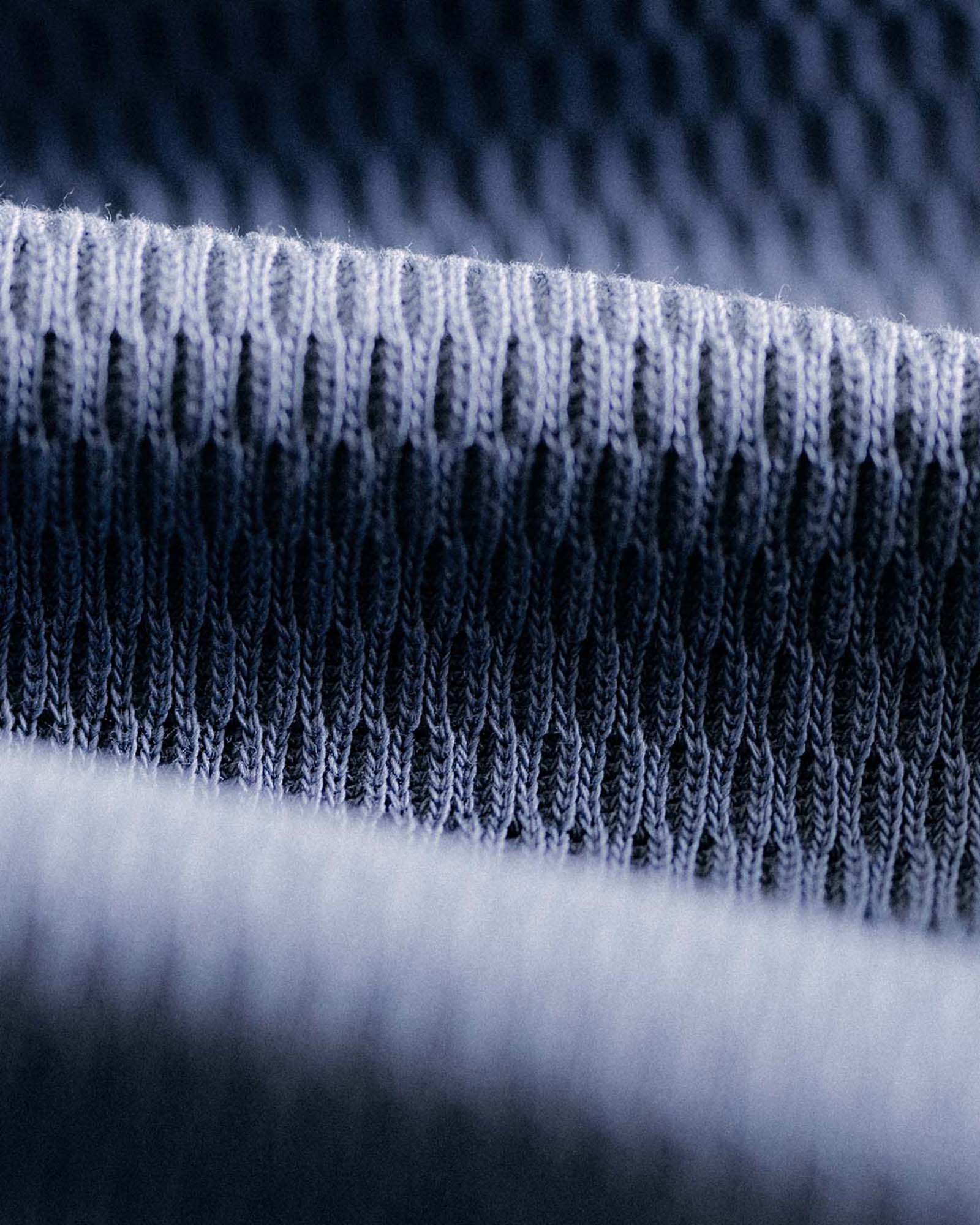 The Organic Cotton Crew in Washed Blue Waffle - Image 6