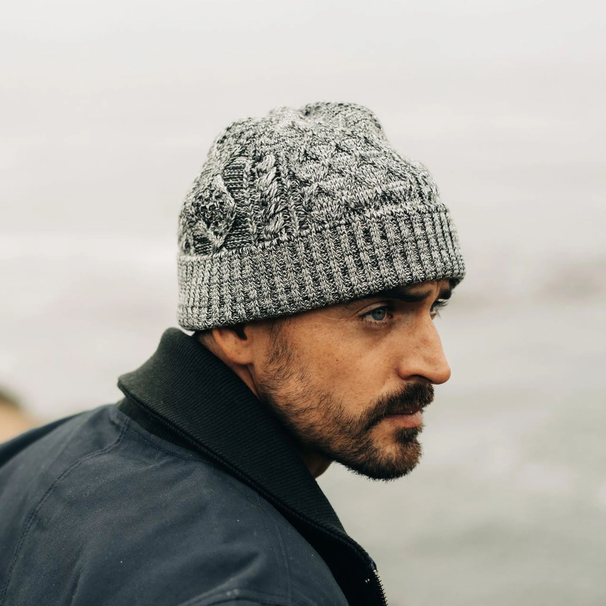 The Orr Beanie in Marled Coal - Image 2