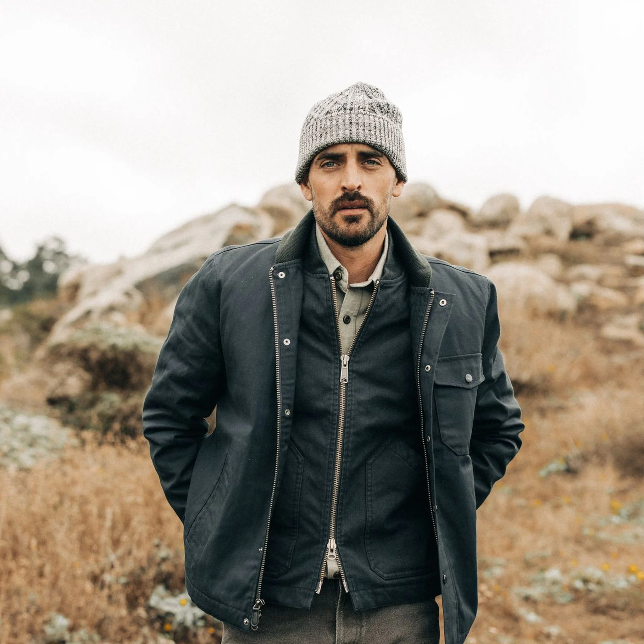 The Orr Beanie in Marled Coal - Image 3