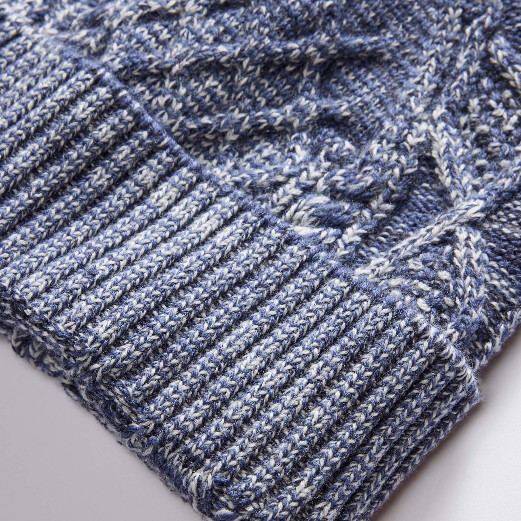 The Orr Beanie in Marled Indigo - Image 5