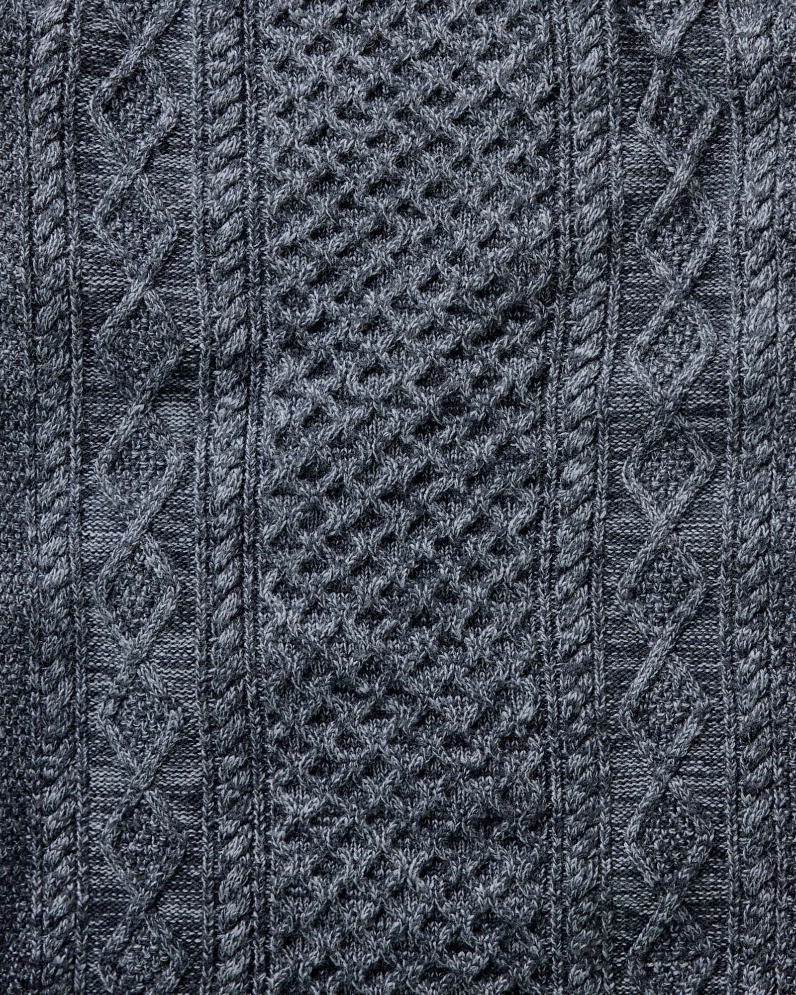 The Orr Sweater in Marled Marine Merino - Image 7