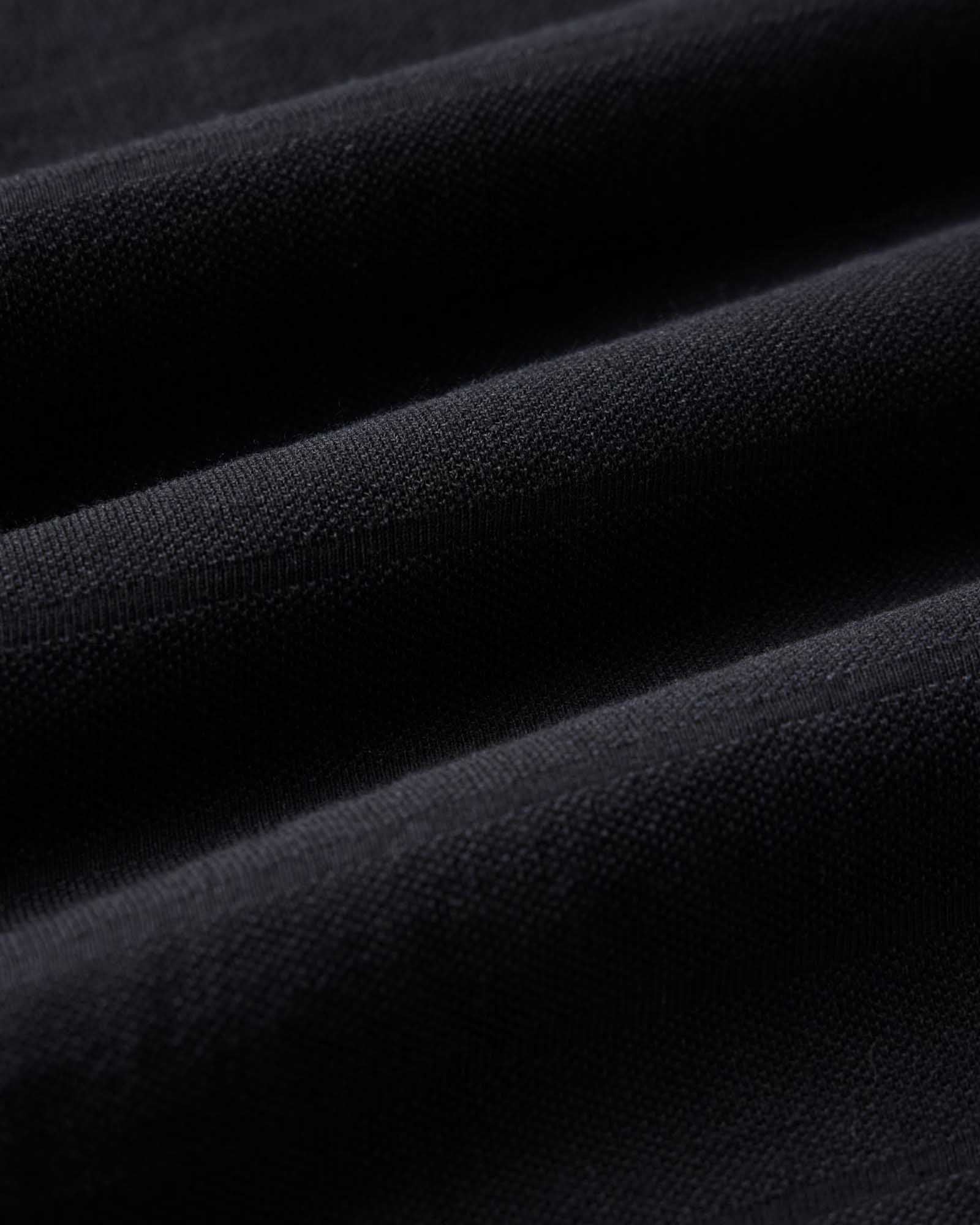 The Pacific Polo in Black Indigo Pique Stripe - Image 6