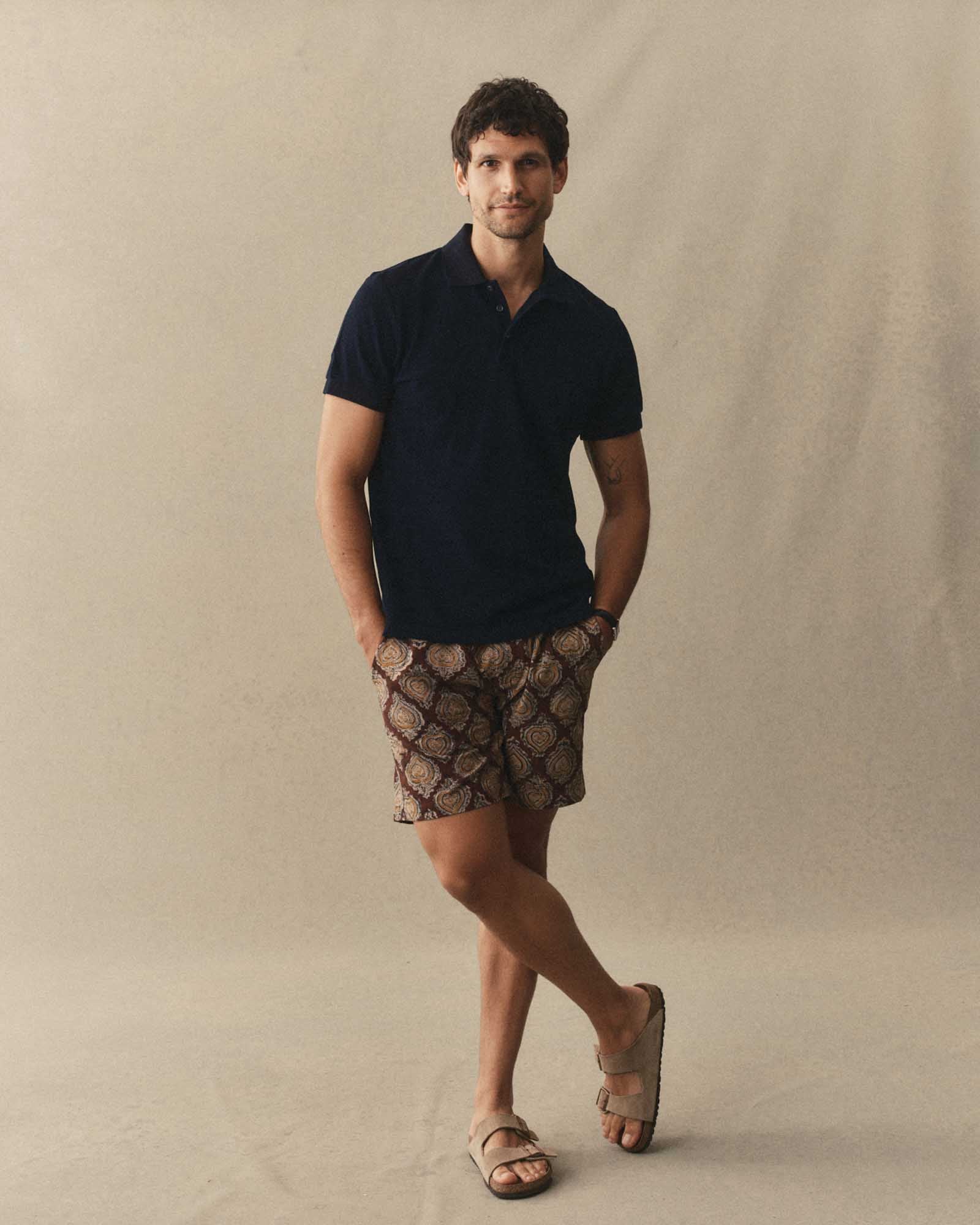 The Pacific Polo in Rinsed Indigo Pique - Image 3