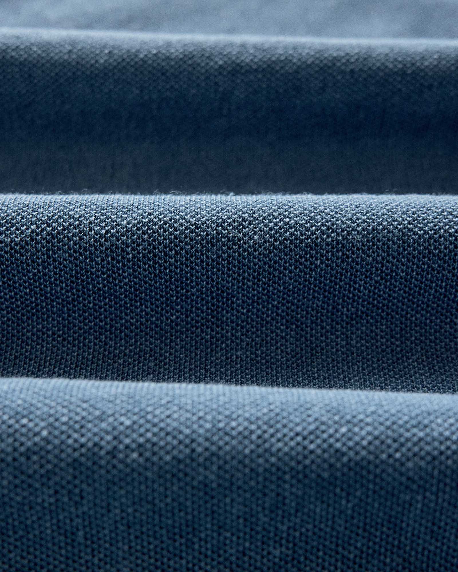 The Pacific Polo in Washed Indigo Pique - Image 8