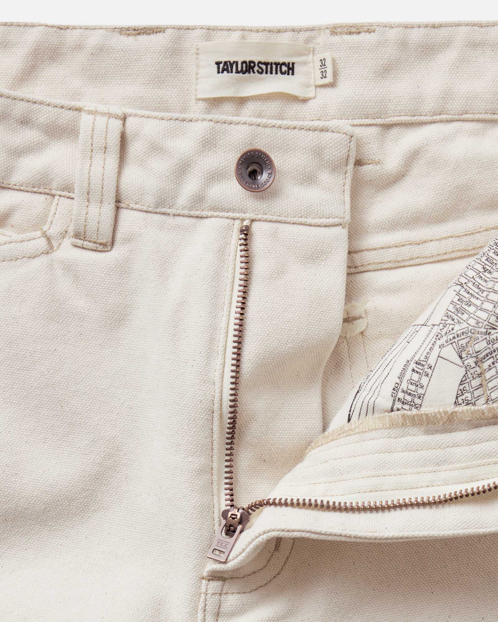 The Painter Pant in Seeded Natural Chipped Canvas - Image 4