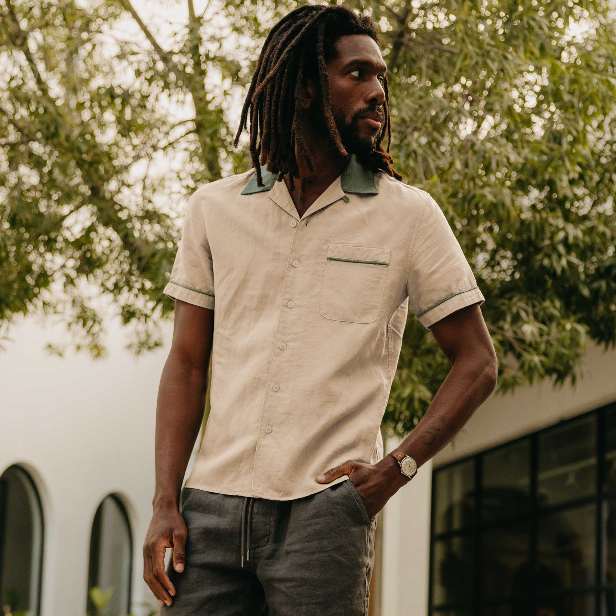 The Palmer Shirt in Cilantro - Image 2