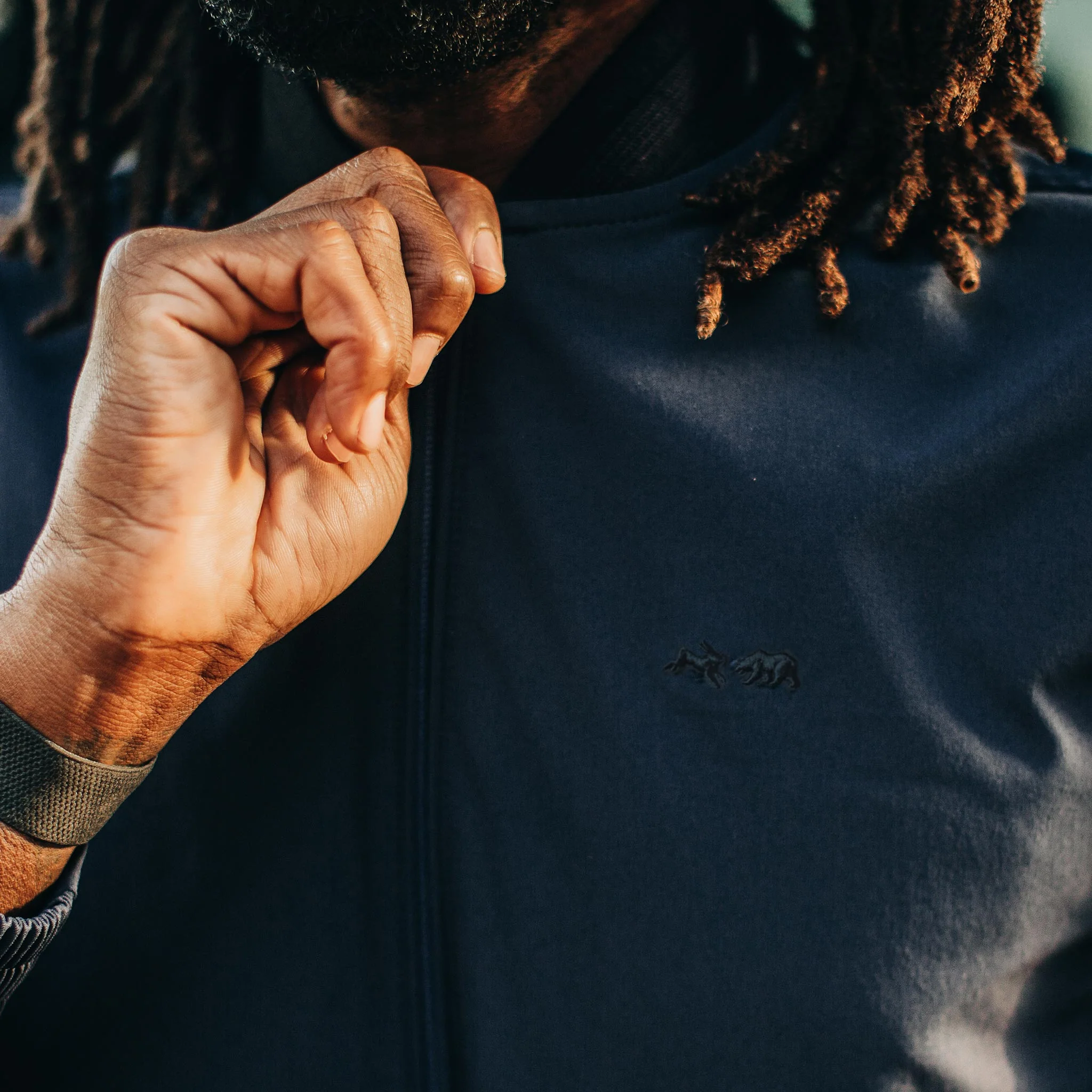 The Park Bomber in Navy - Image 3