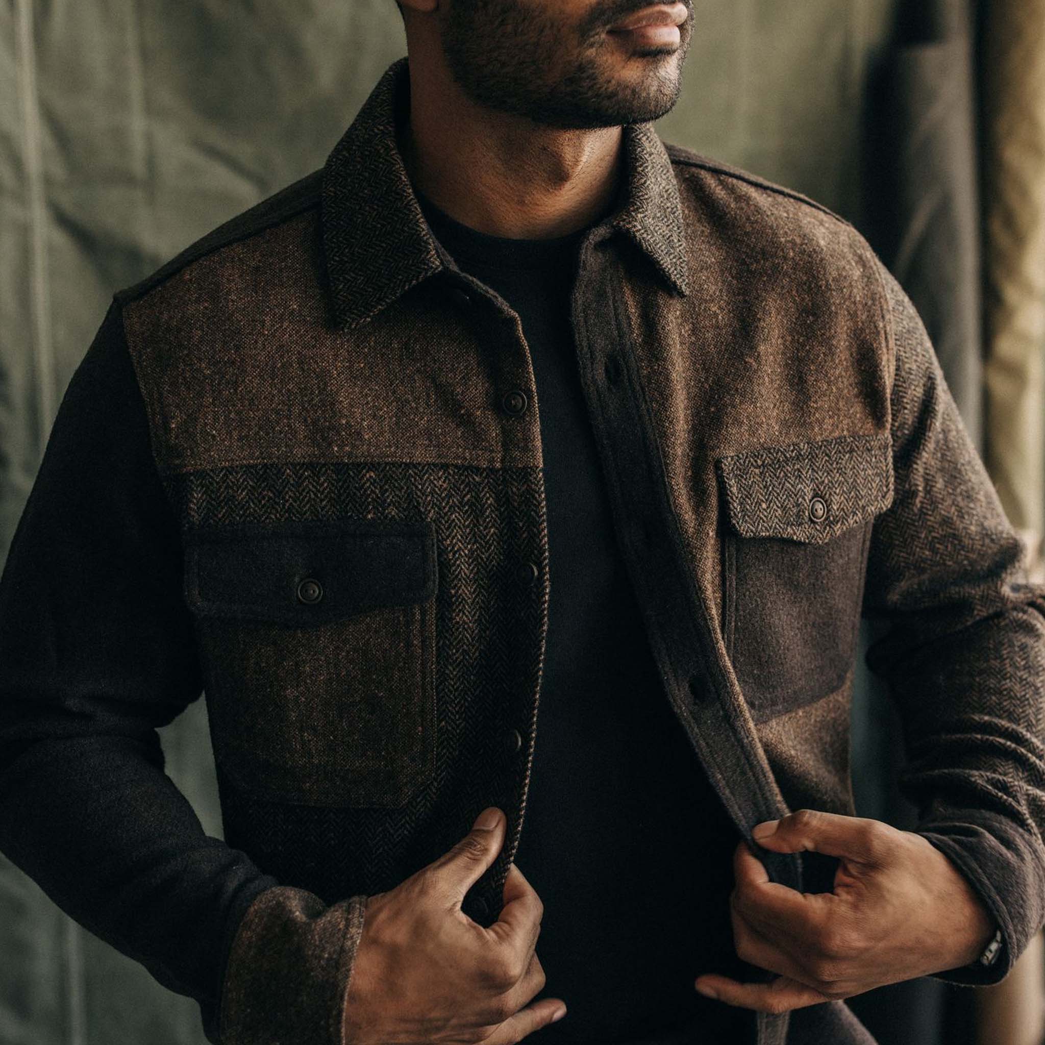 The Patchwork Overshirt in Timber Tweed - Image 5