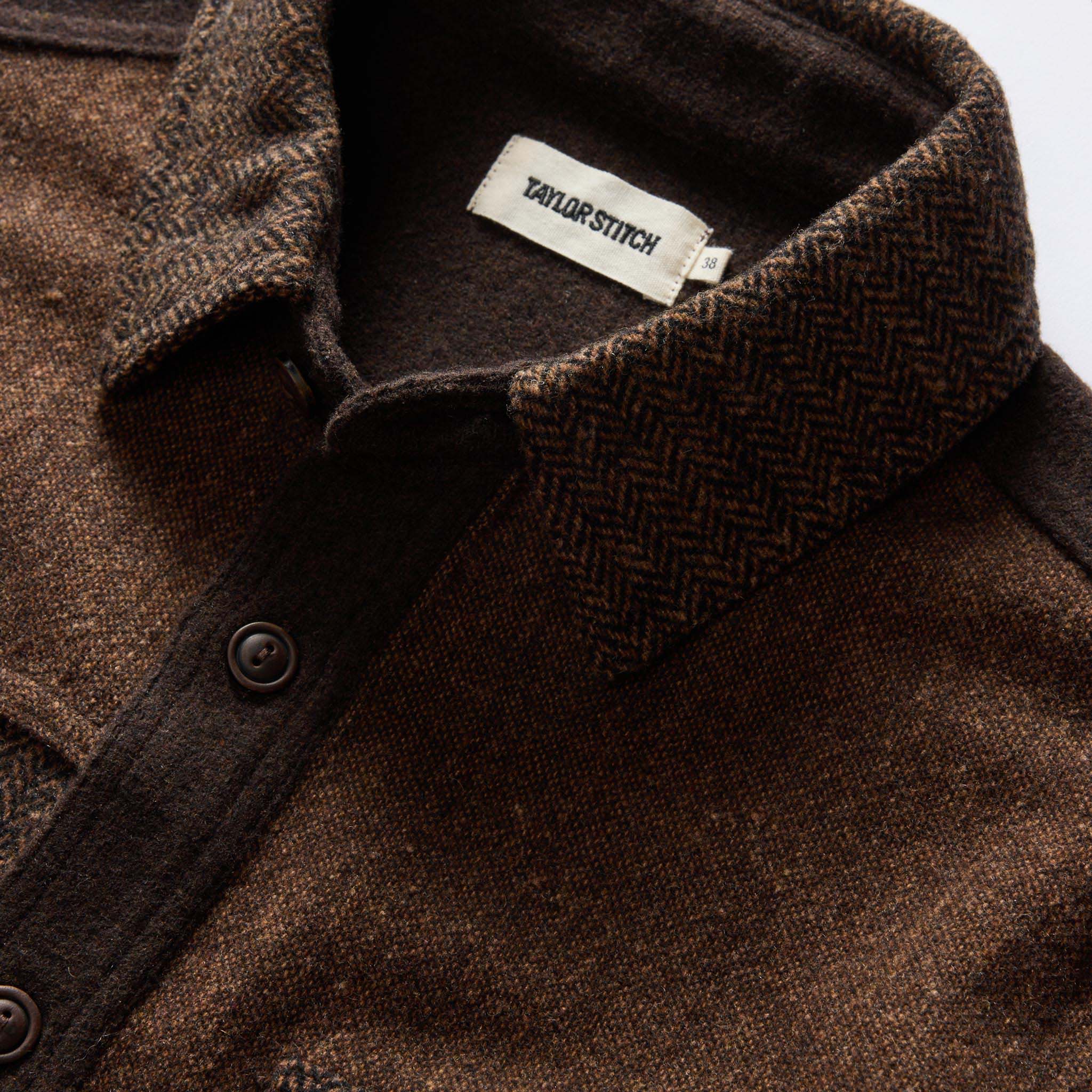 The Patchwork Overshirt in Timber Tweed - Image 8