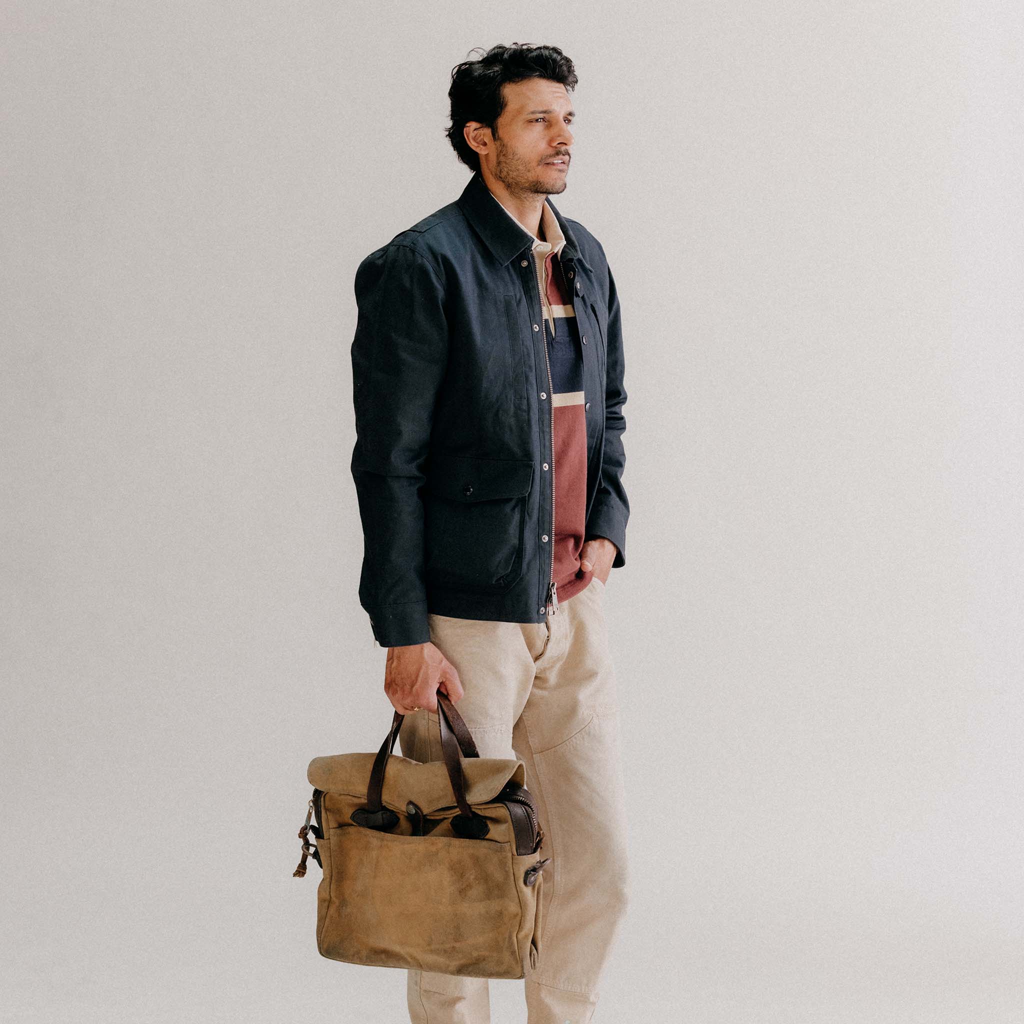 The Pathfinder Jacket in Dark Navy Dry Wax - Image 5