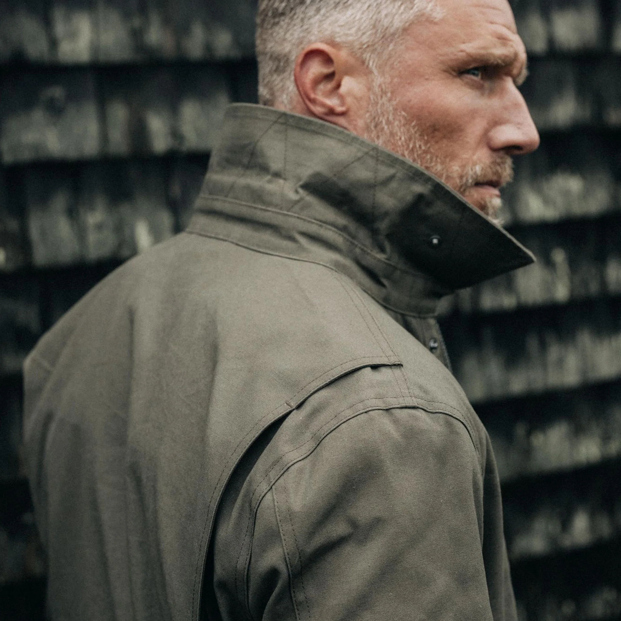 The Pathfinder Jacket in Fatigue Olive Dry Wax - Image 4