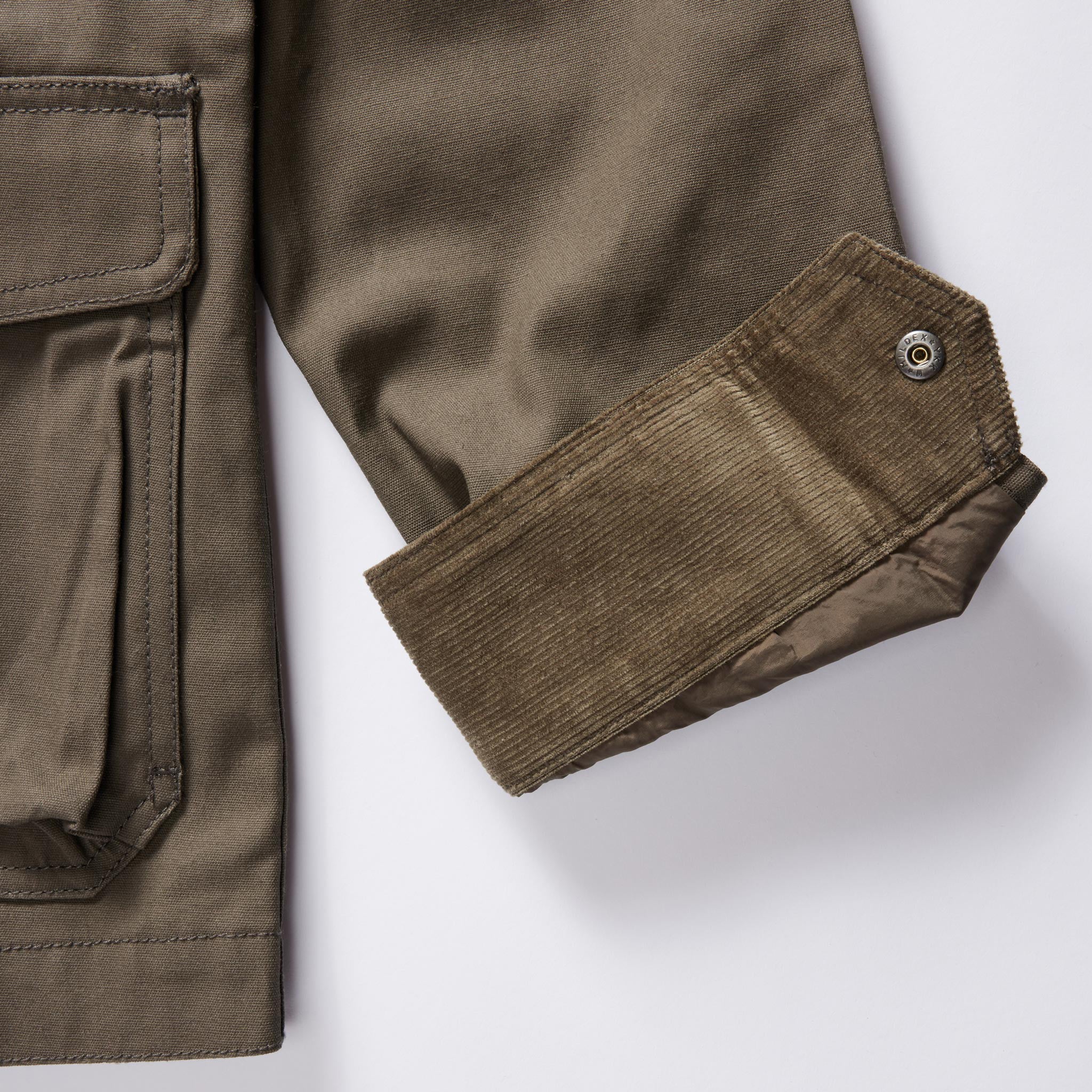 The Pathfinder Jacket in Fatigue Olive Dry Wax - Image 8