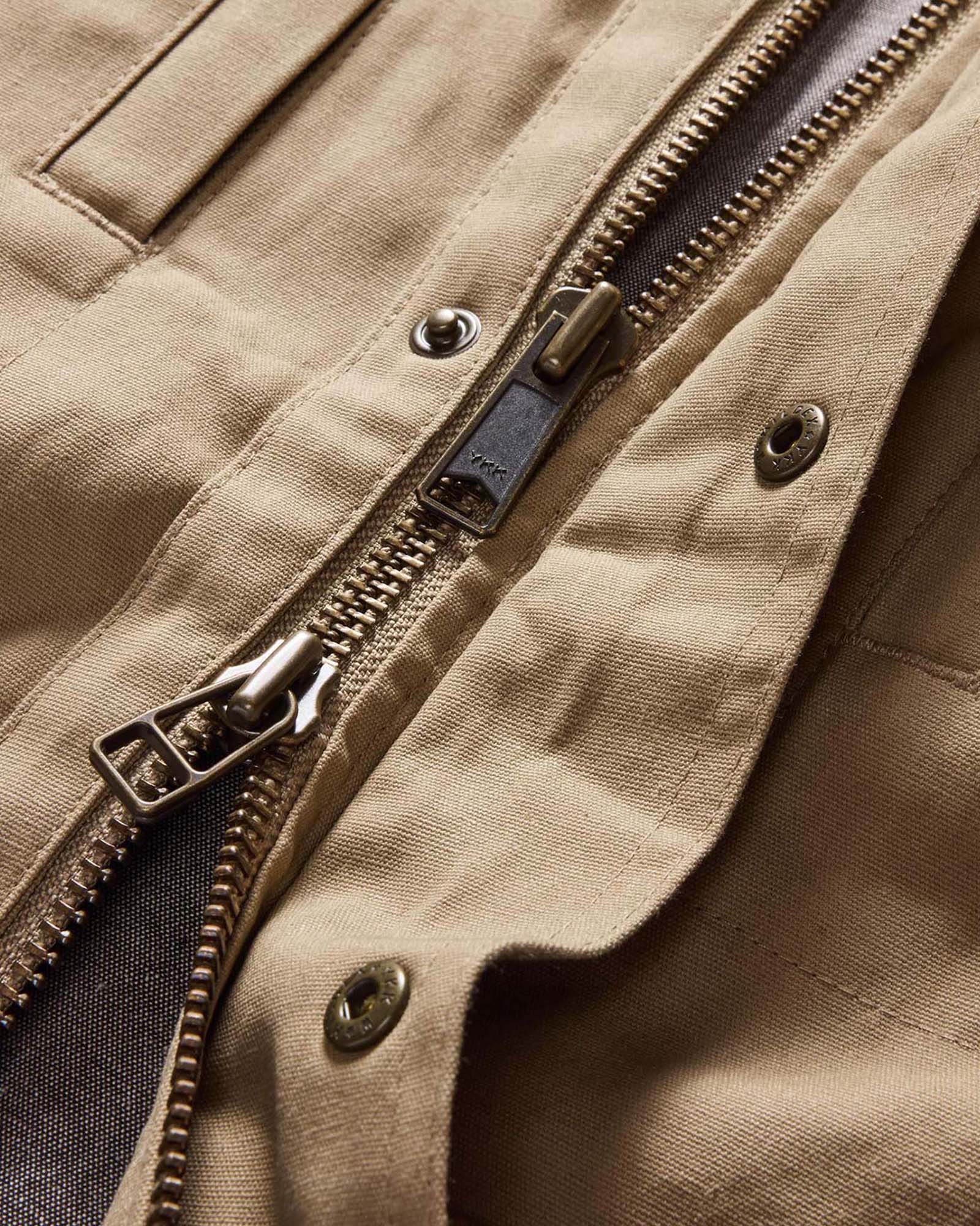 The Pathfinder Jacket in Khaki Dry Wax - Image 8