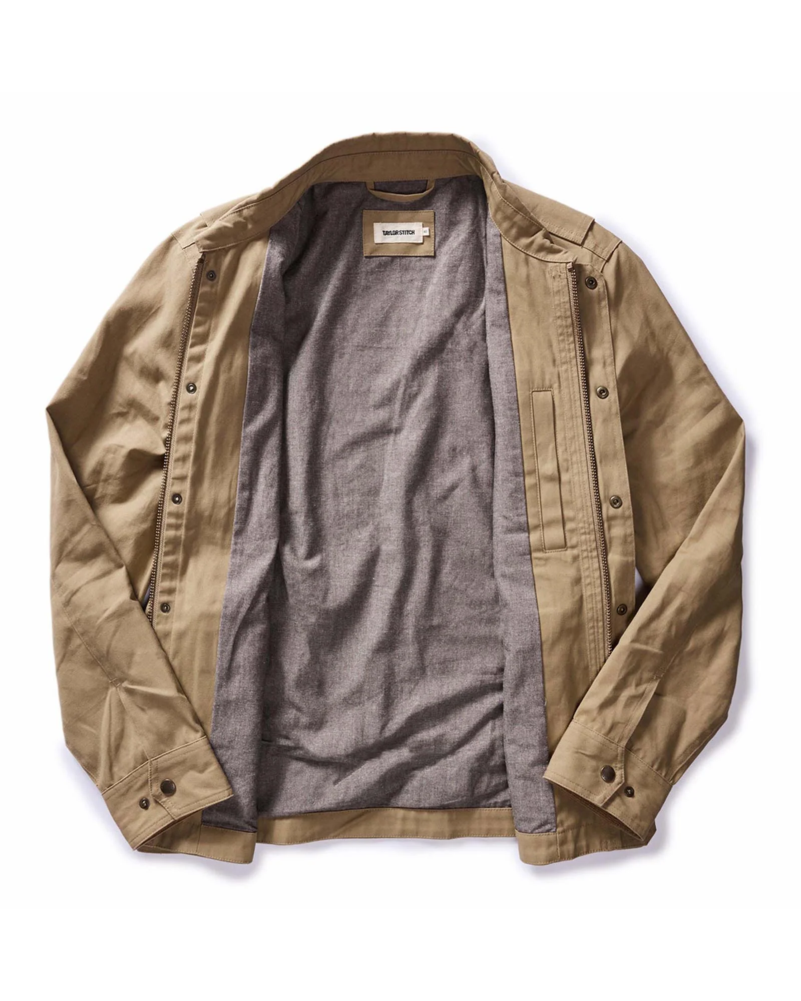 The Pathfinder Jacket in Khaki Dry Wax - Image 9