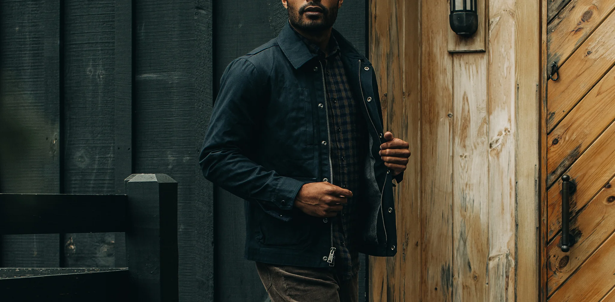 The Pathfinder Jacket in Navy Dry Wax - Image 9