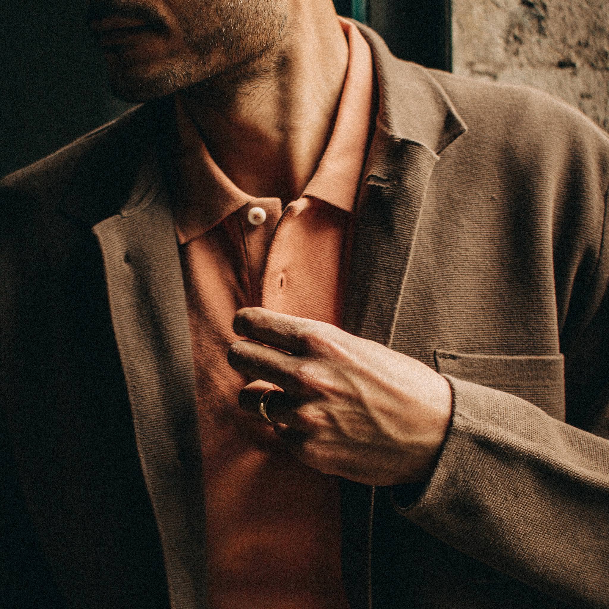 The Pique Polo in Coral - Image 4